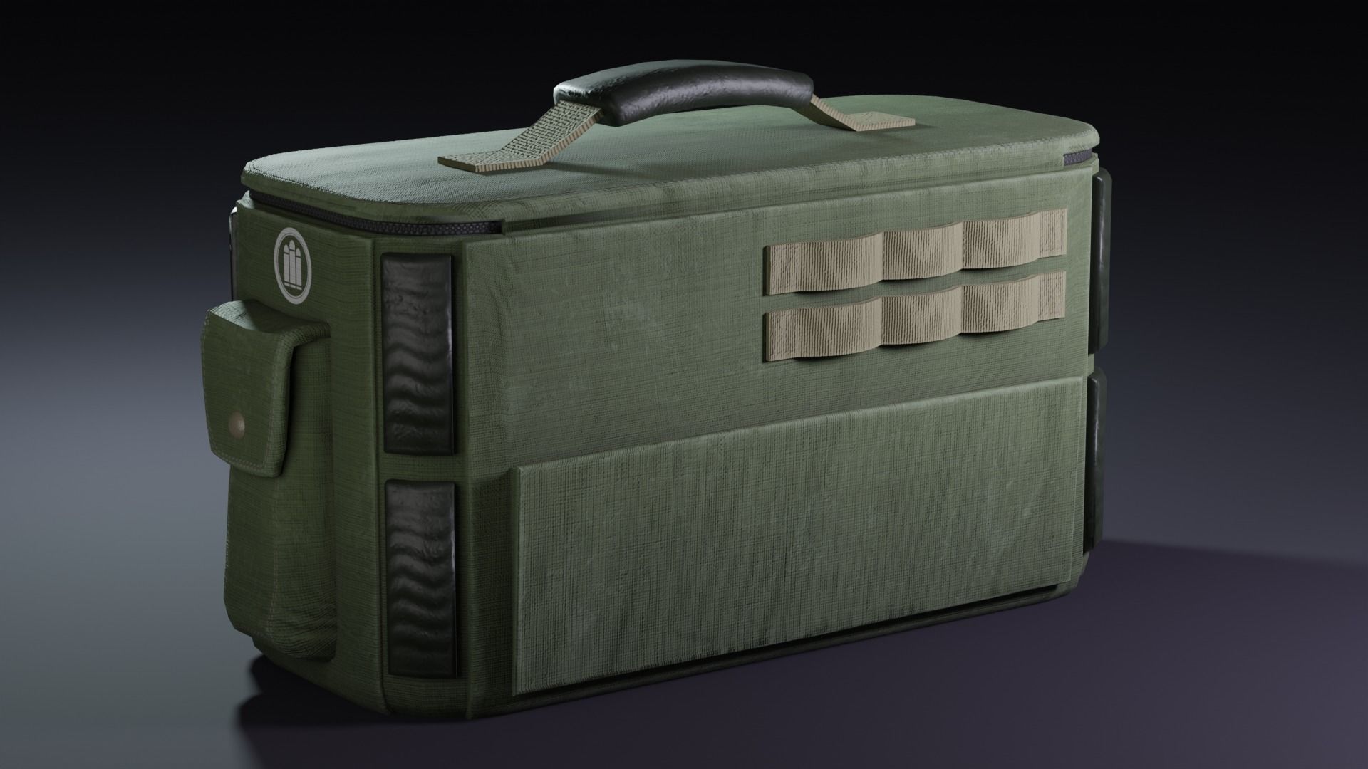 Game ready Medkit and Ammobag Low-poly 3D model_4