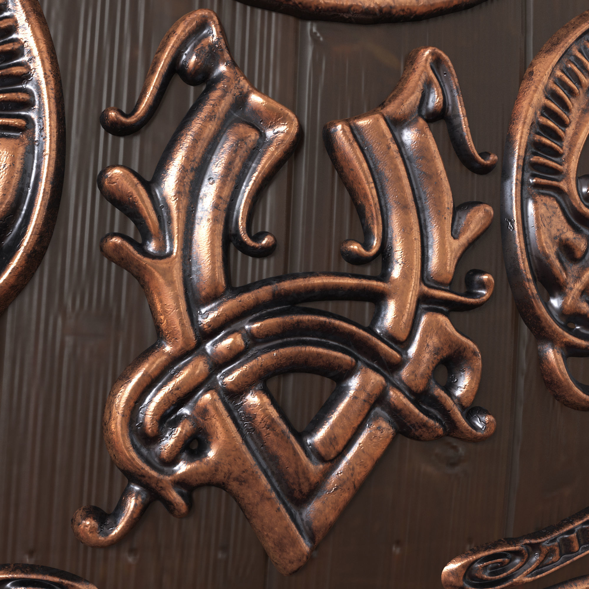 viking Shield 3D model_5