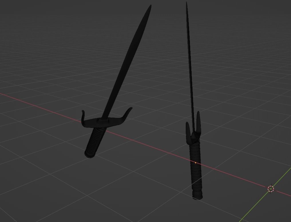 sai weapom 3D model_6