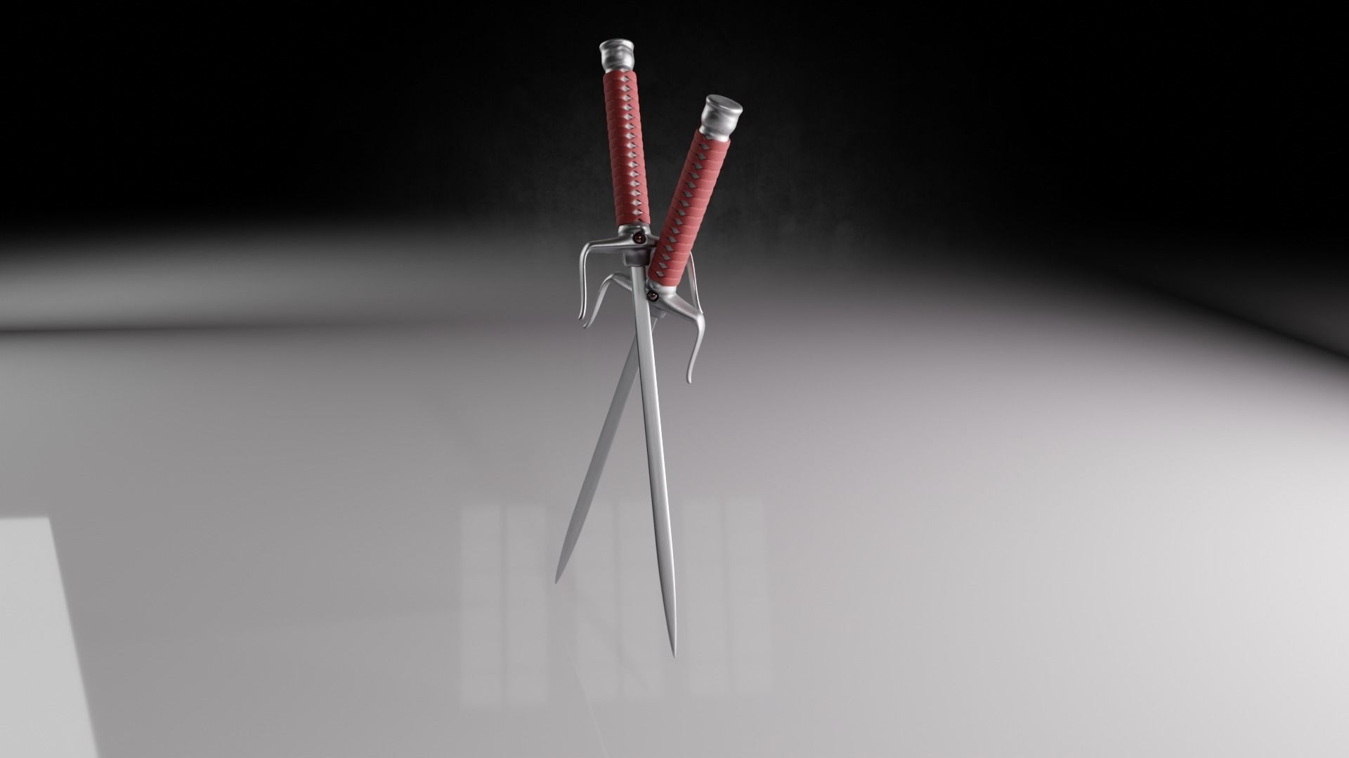 sai weapom 3D model_3