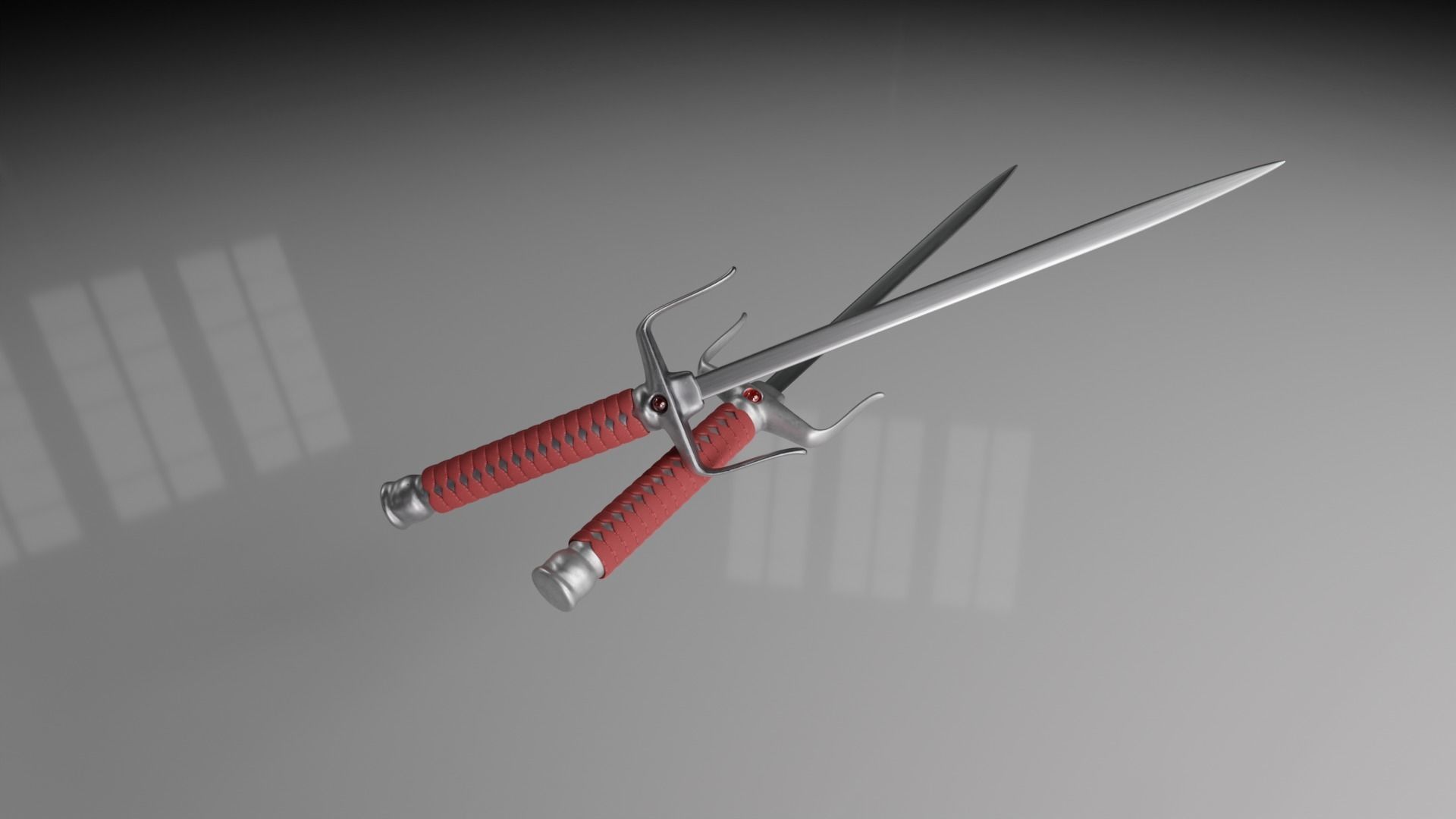 sai weapom 3D model_2