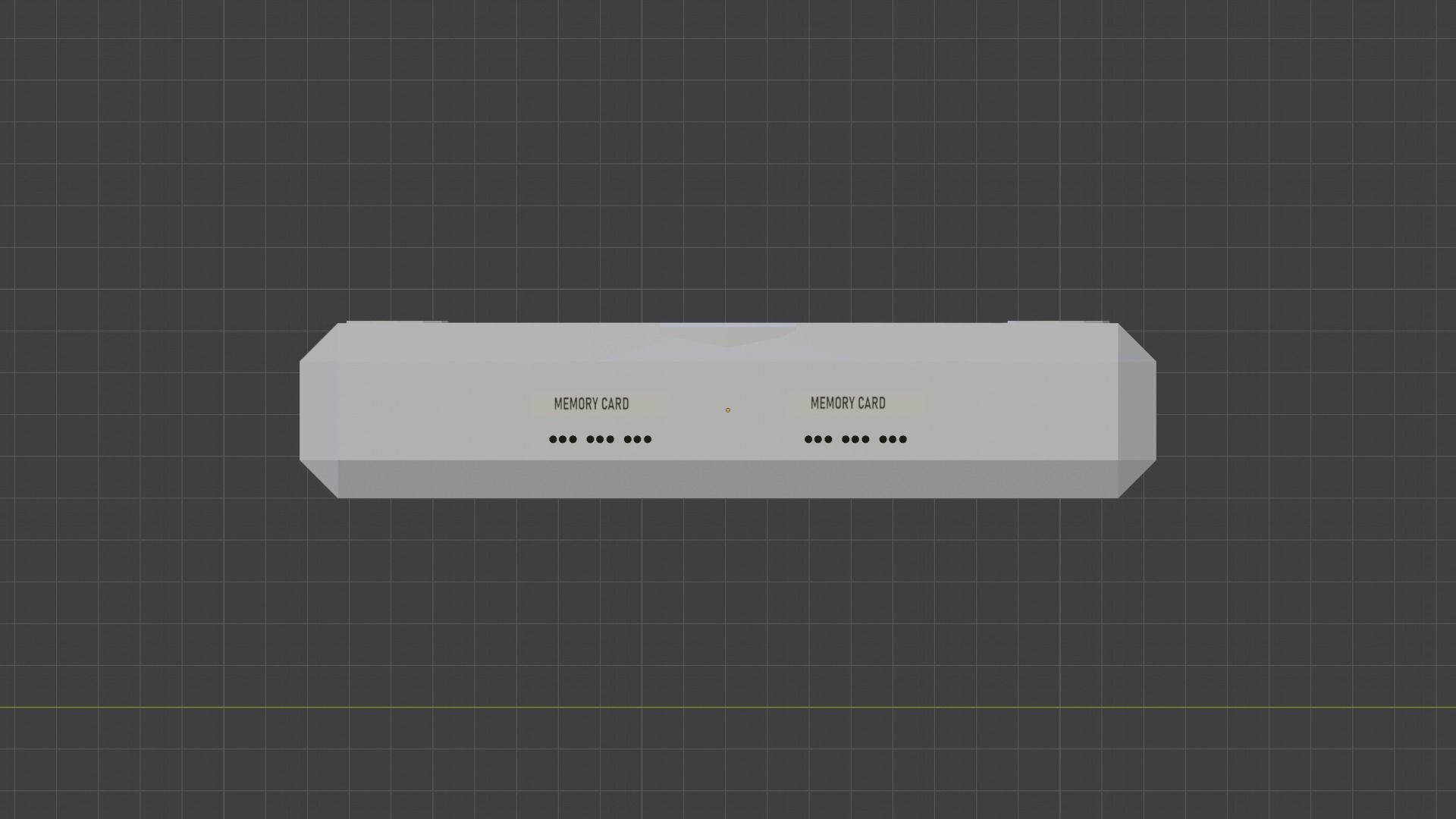 Game Console 90s Low-poly 3D model_39
