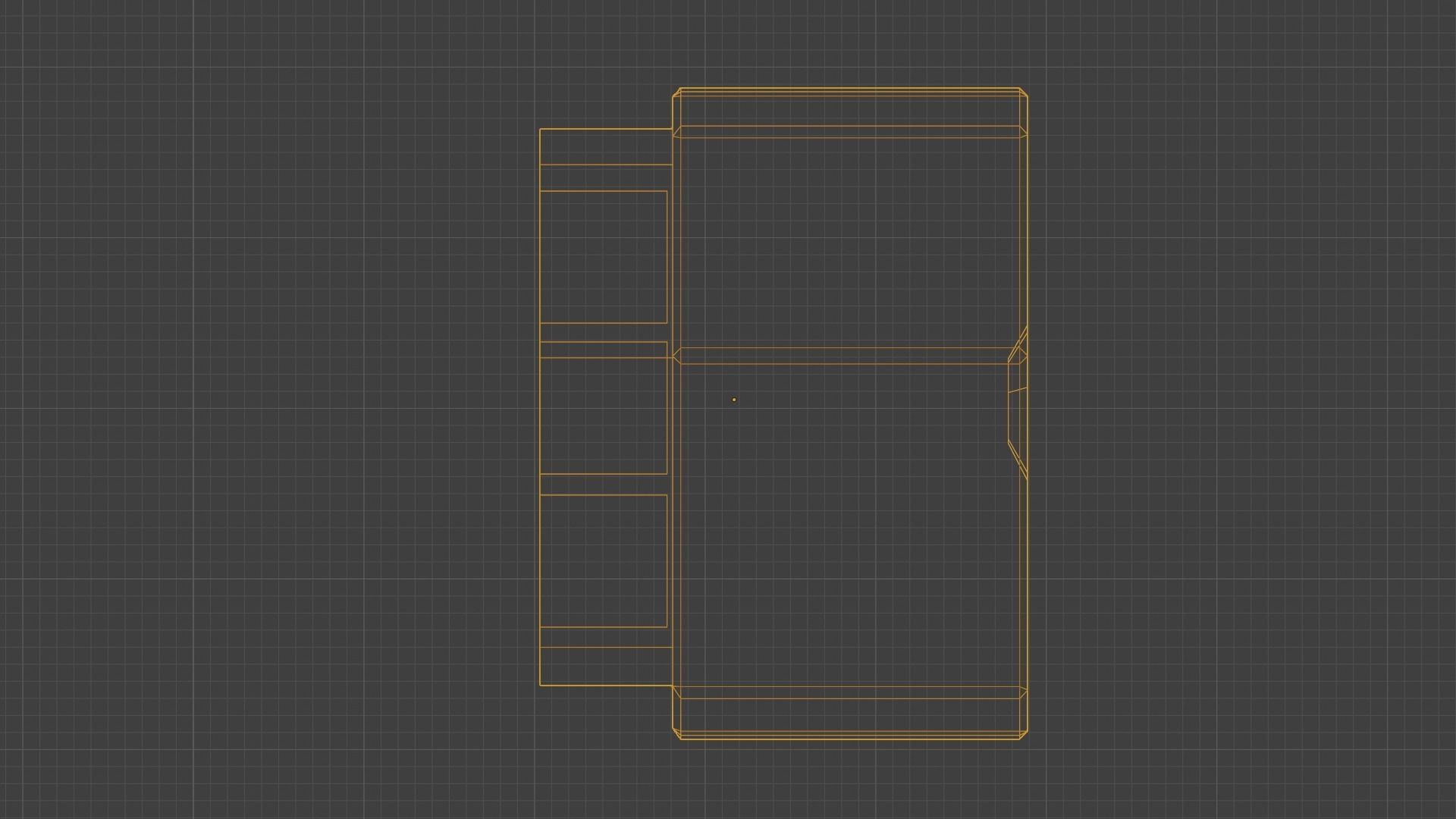 Game Console 90s Low-poly 3D model_5