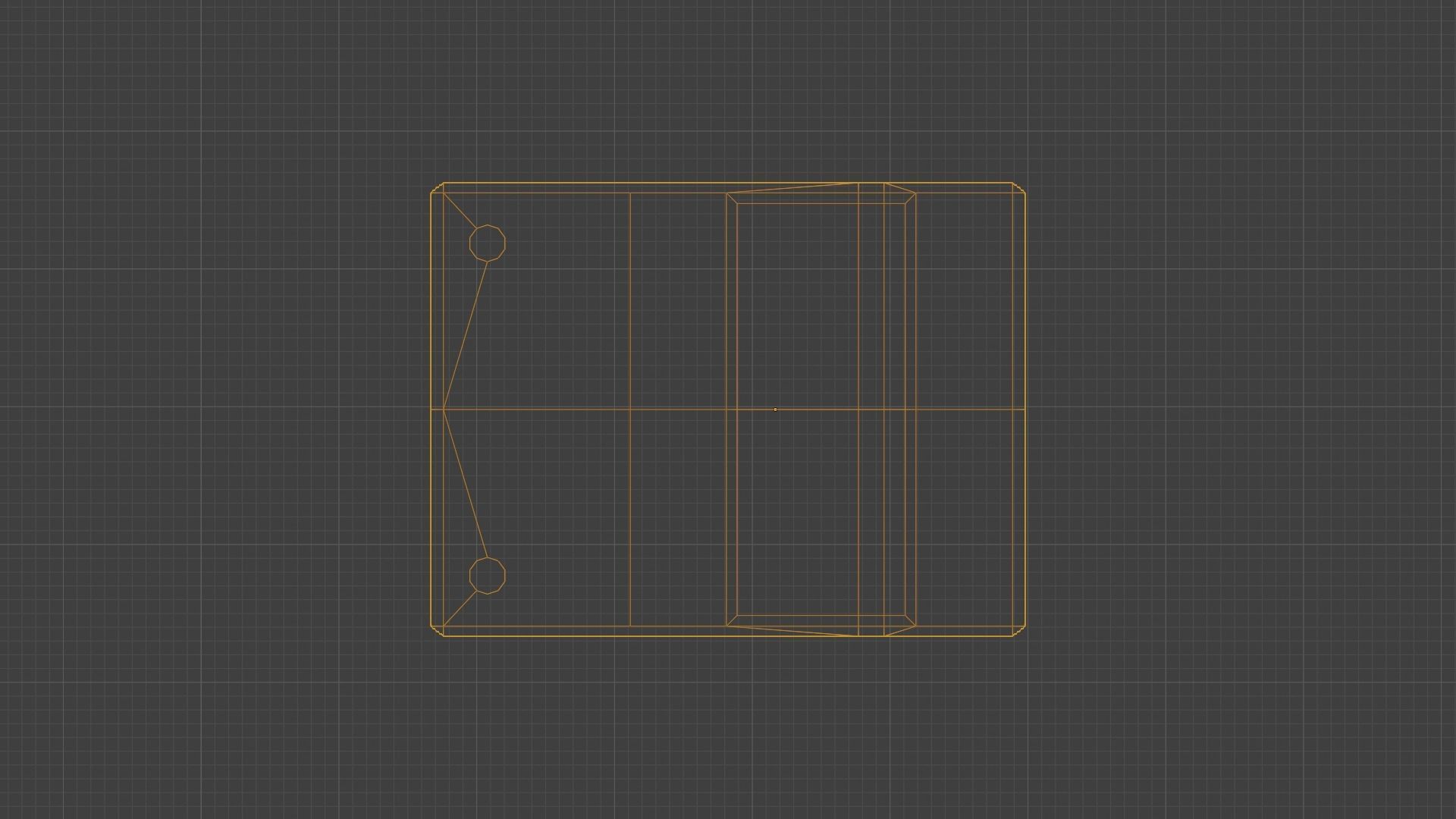 Game Console 90s Low-poly 3D model_2