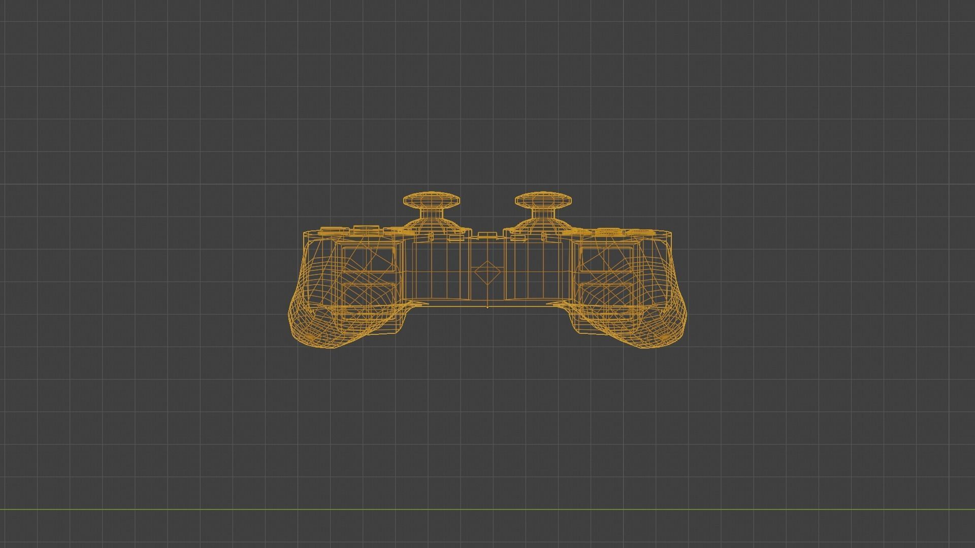 Game Console 90s Low-poly 3D model_29