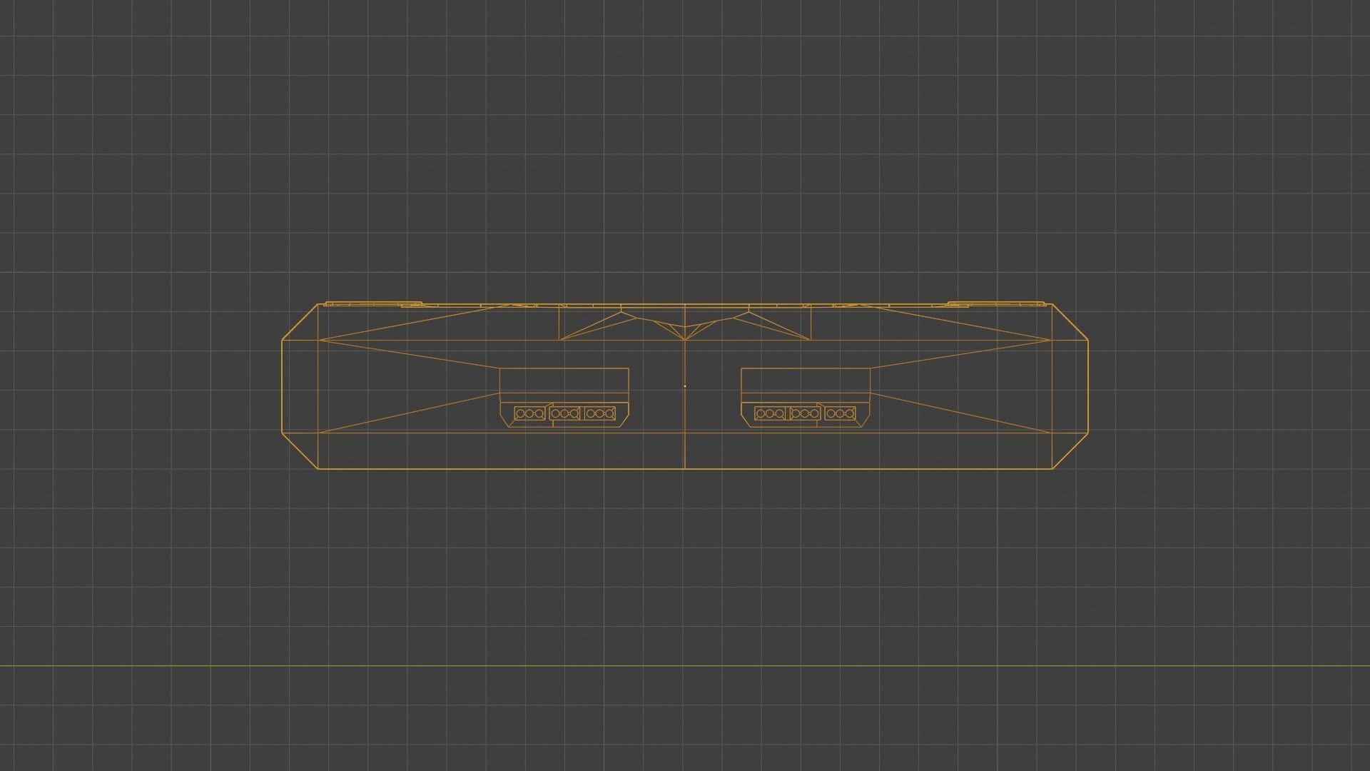 Game Console 90s Low-poly 3D model_40