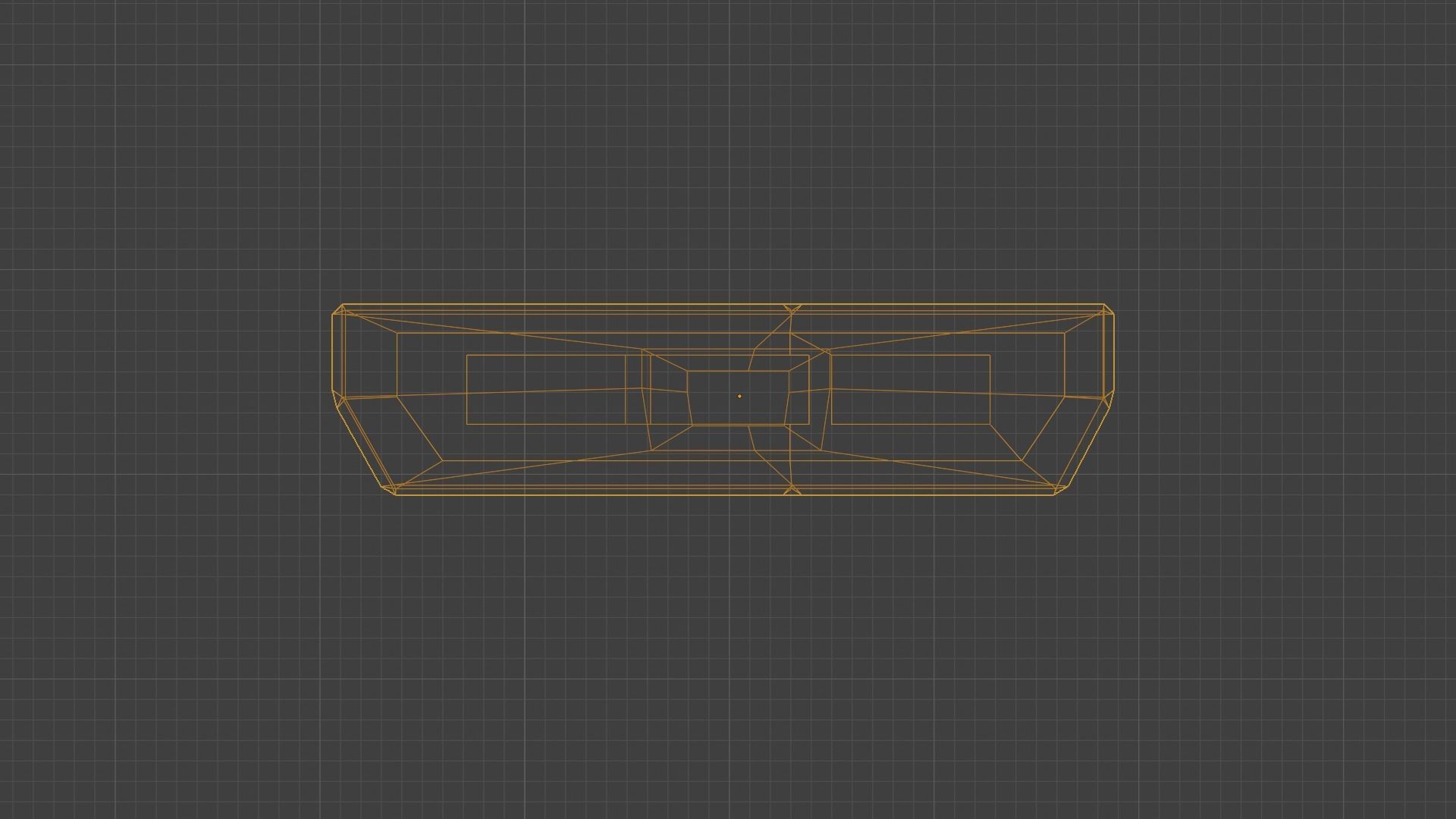 Game Console 90s Low-poly 3D model_6