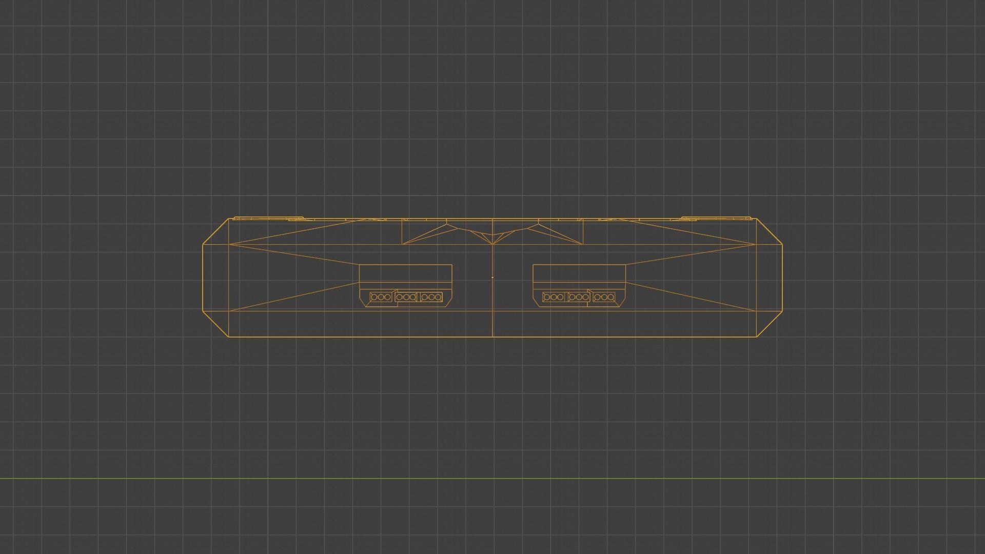 Game Console 90s Low-poly 3D model_11