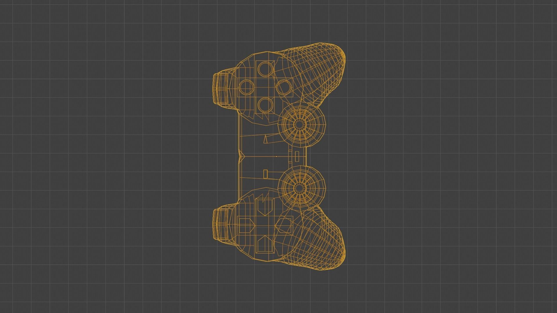 Game Console 90s Low-poly 3D model_38