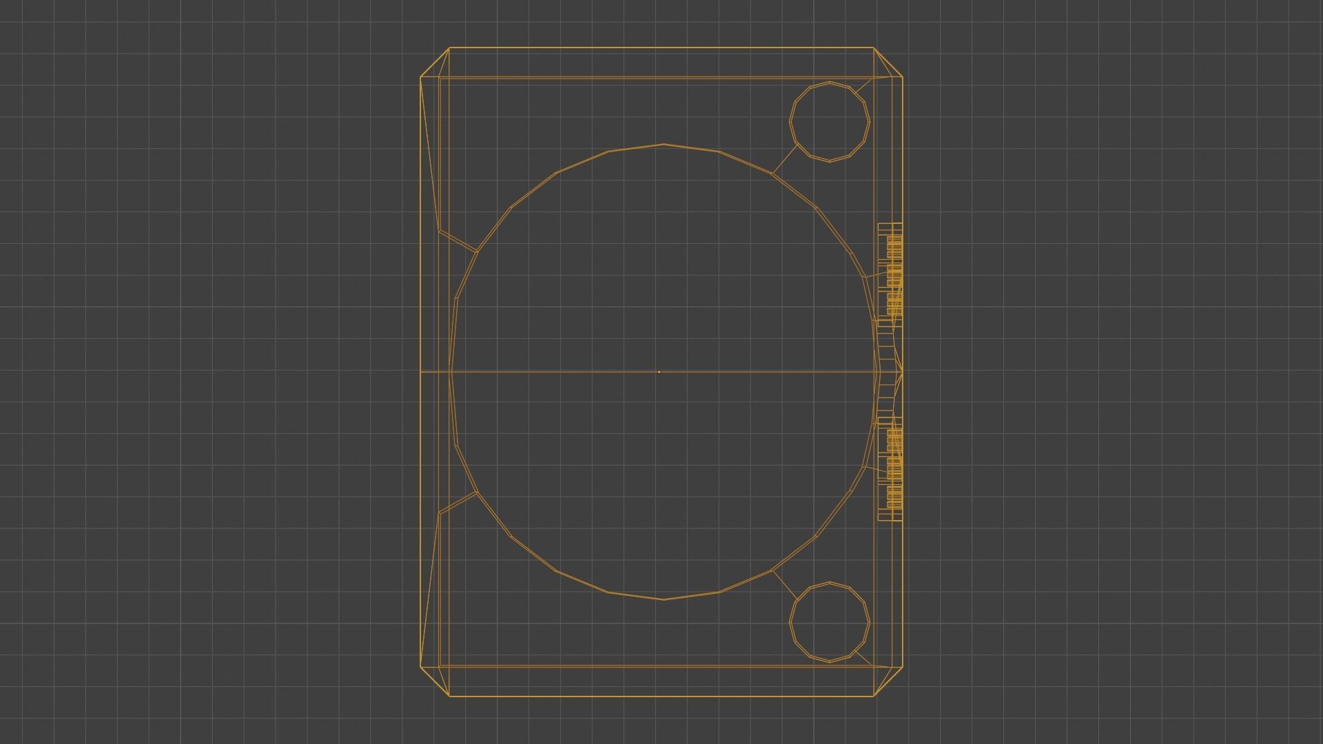 Game Console 90s Low-poly 3D model_15