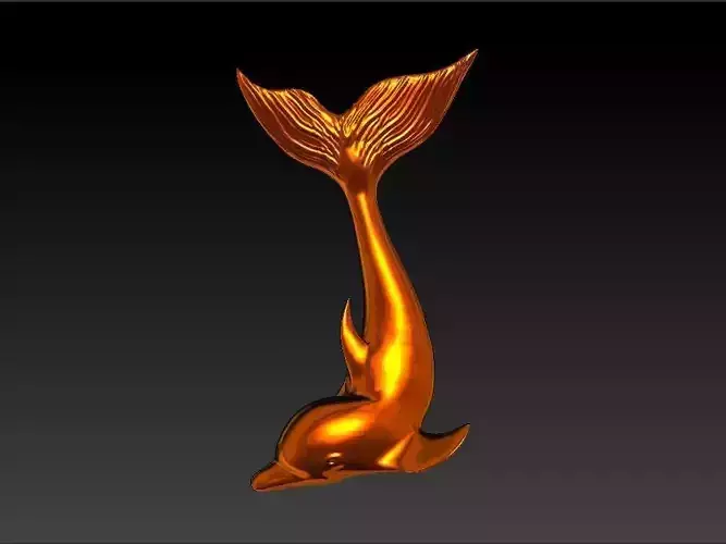 Dolphin necklace 3D print model