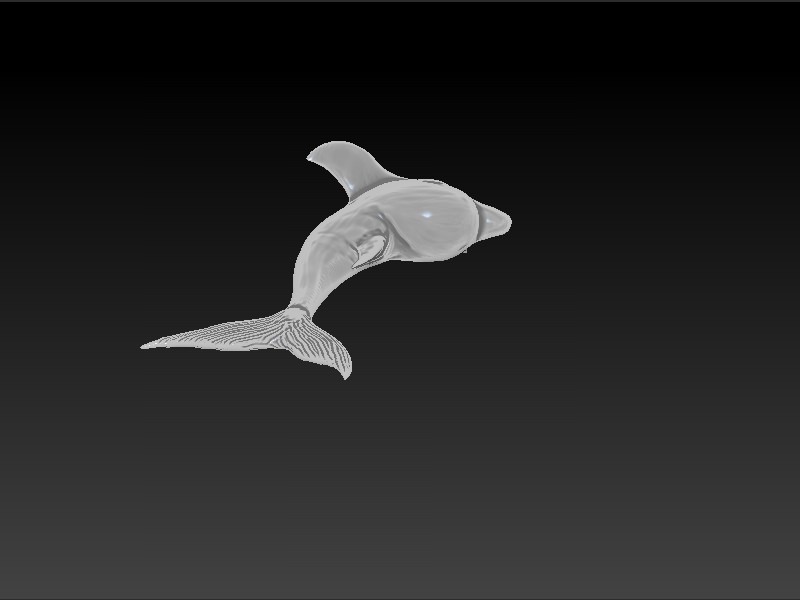 Dolphin necklace 3D print model_1