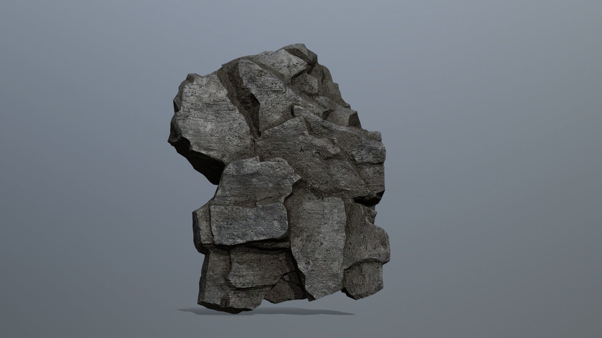 Rocks rock Low-poly 3D model_5