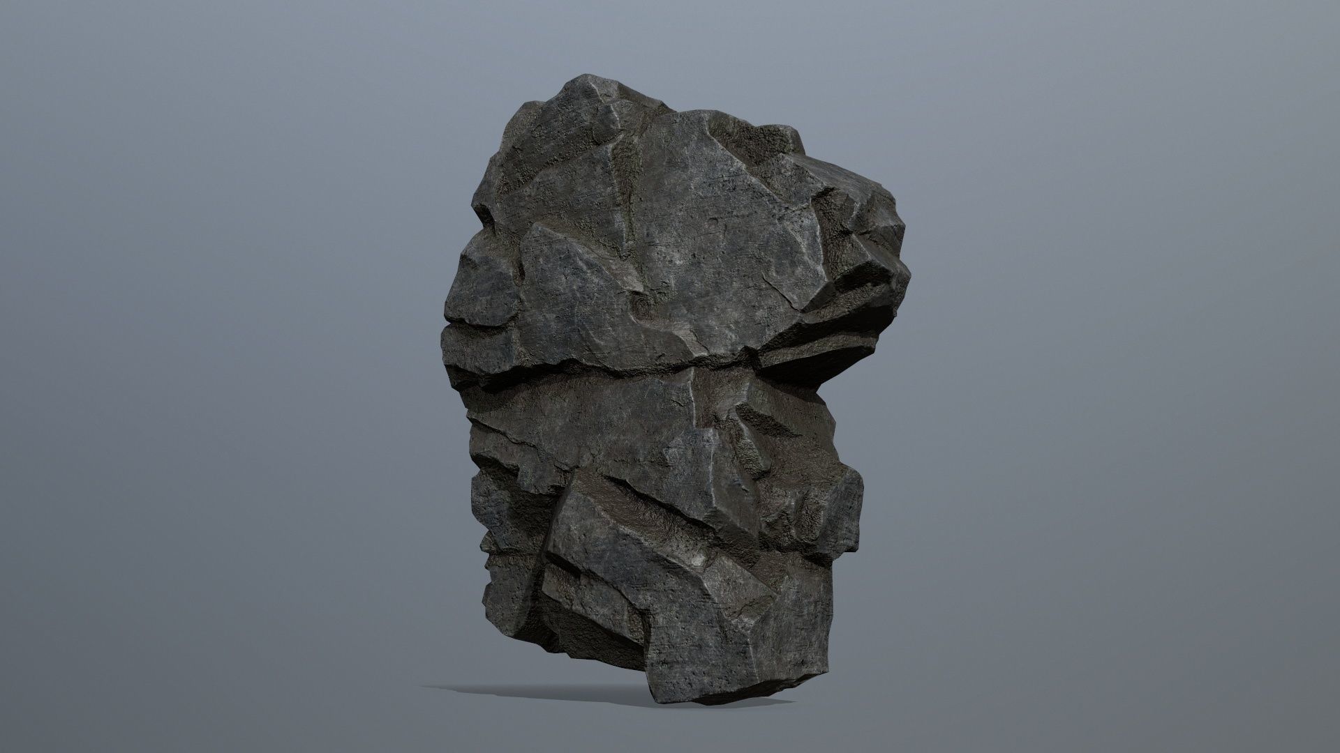 Rocks rock Low-poly 3D model_1