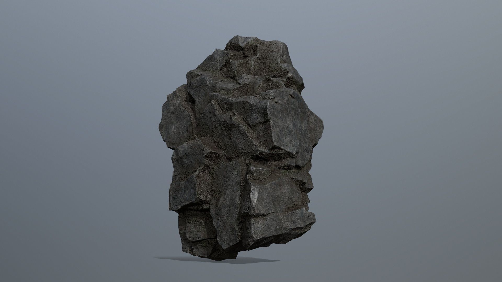 Rocks rock Low-poly 3D model_6
