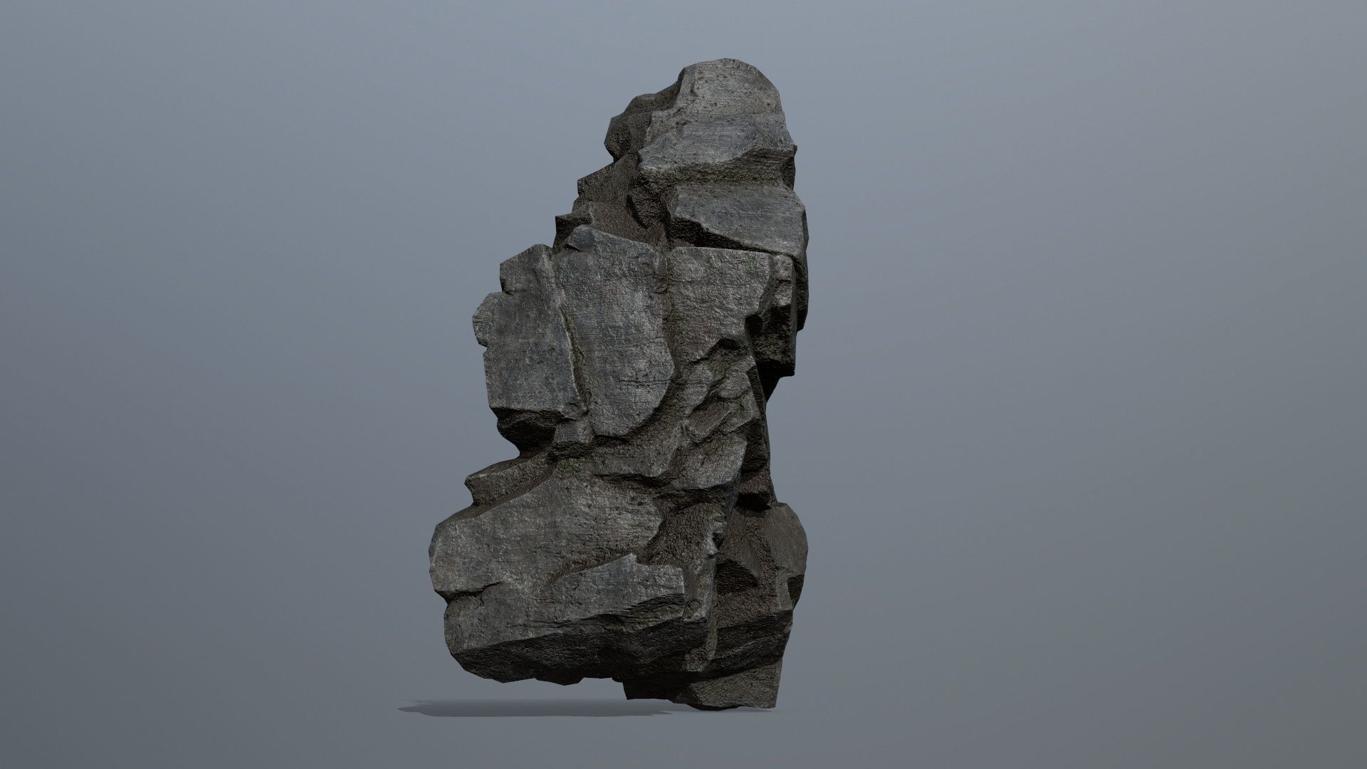 Rocks rock Low-poly 3D model_8