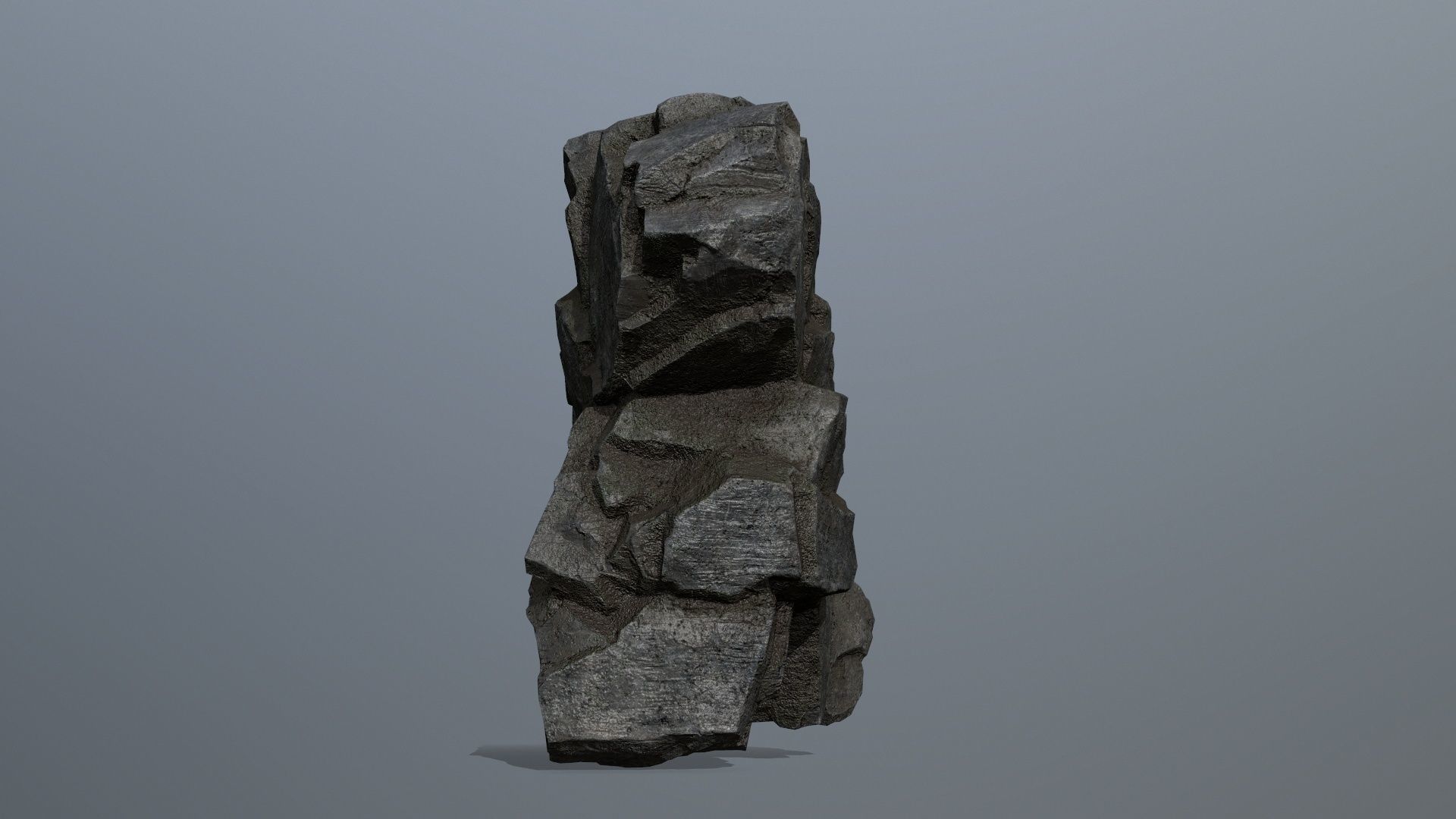 Rocks rock Low-poly 3D model_3