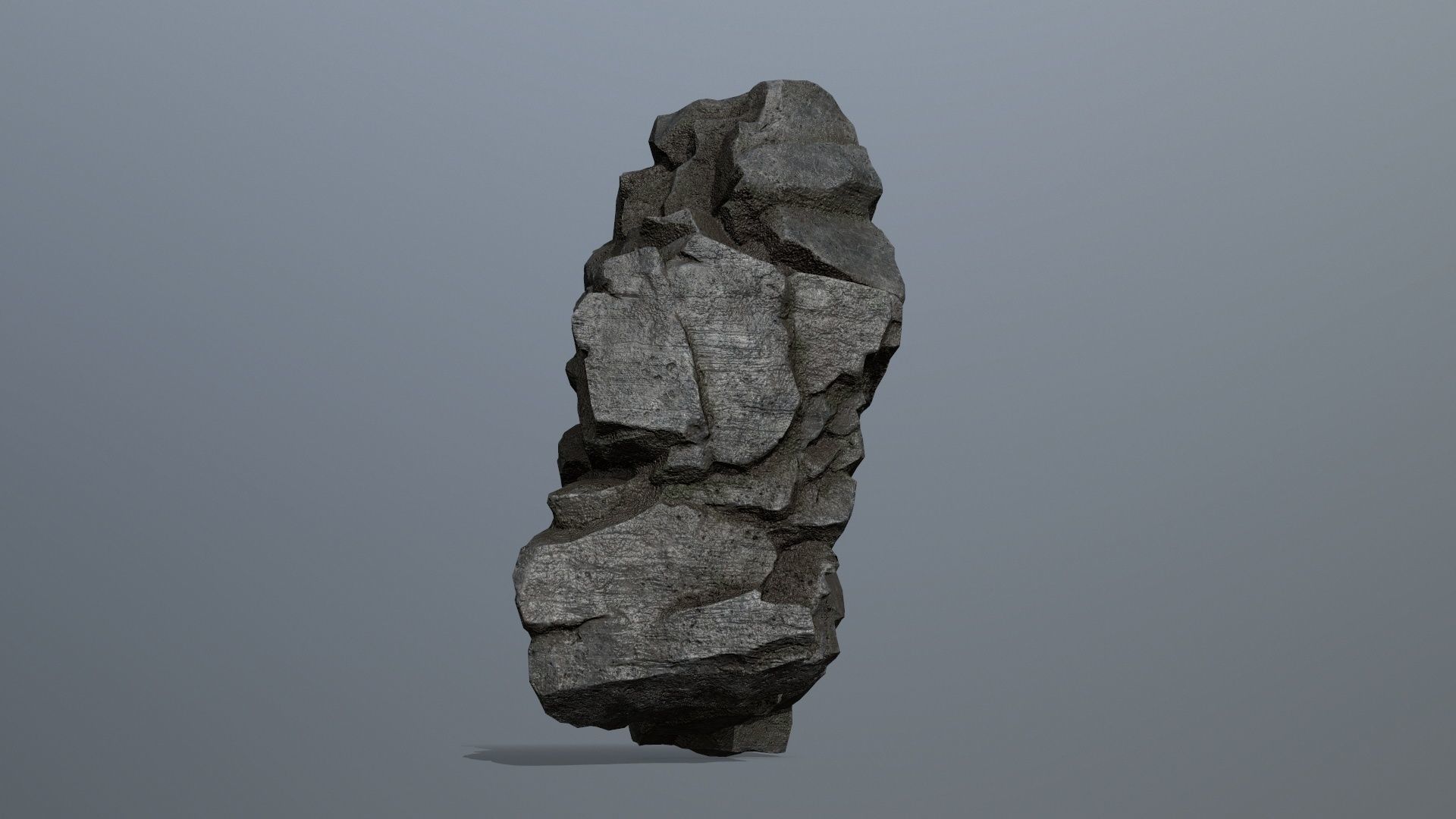Rocks rock Low-poly 3D model_7