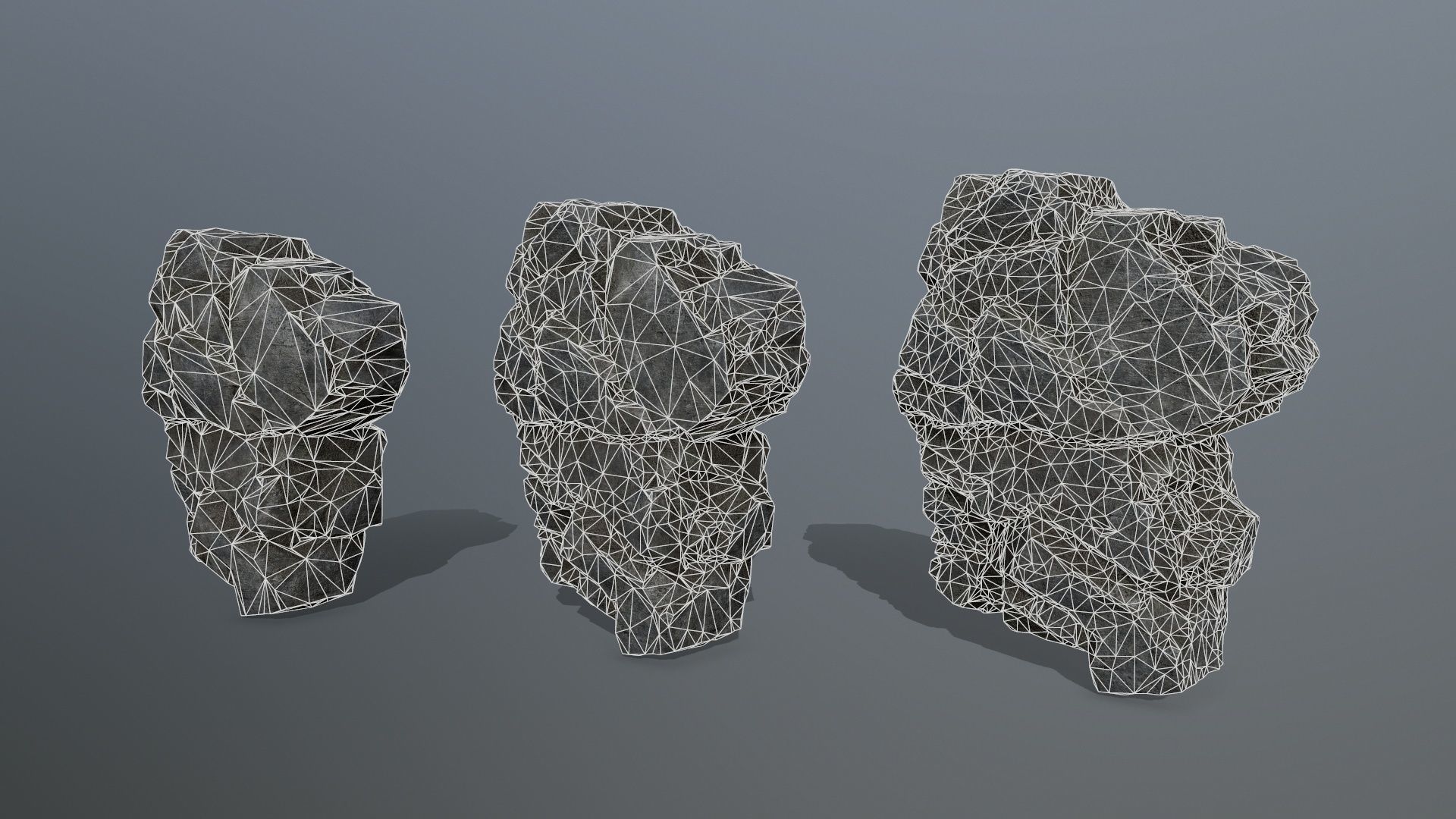 Rocks rock Low-poly 3D model_15