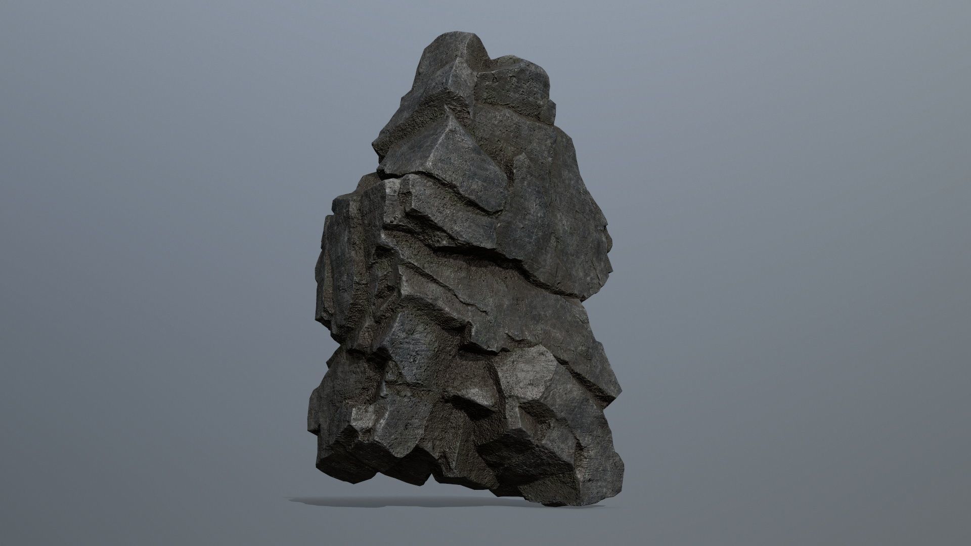 Rocks rock Low-poly 3D model_9