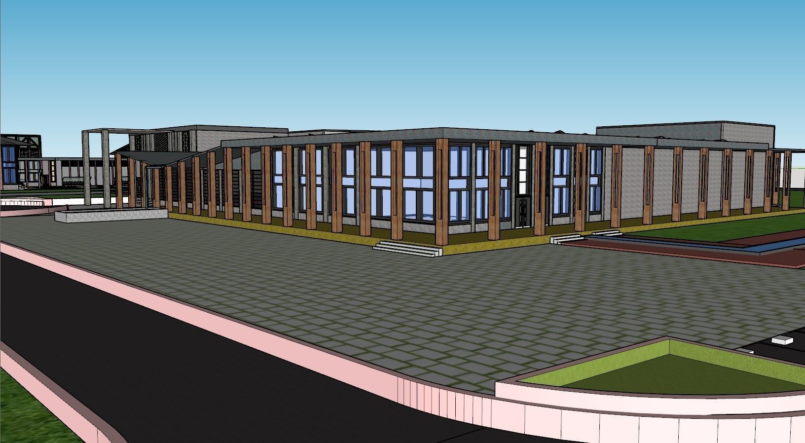 Sports Facilitation Center 3D model_12