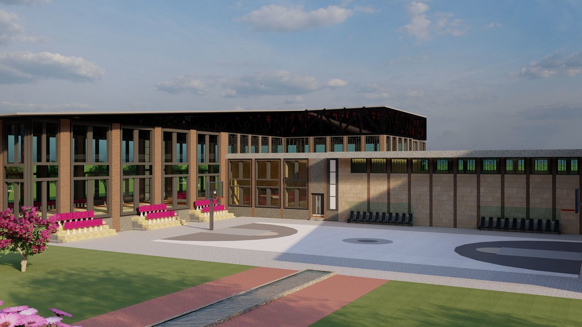 Sports Facilitation Center 3D model_23