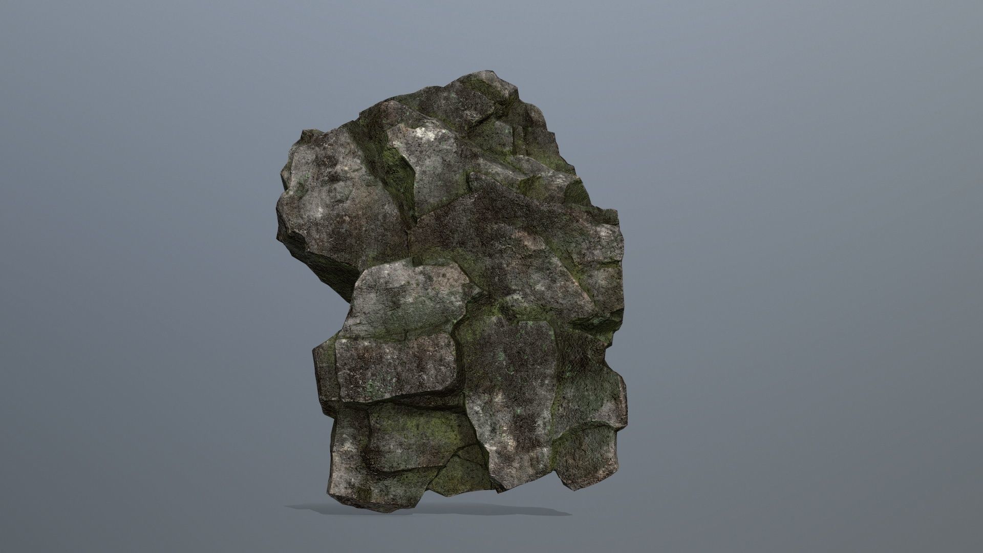 Rocks rock Low-poly 3D model_4