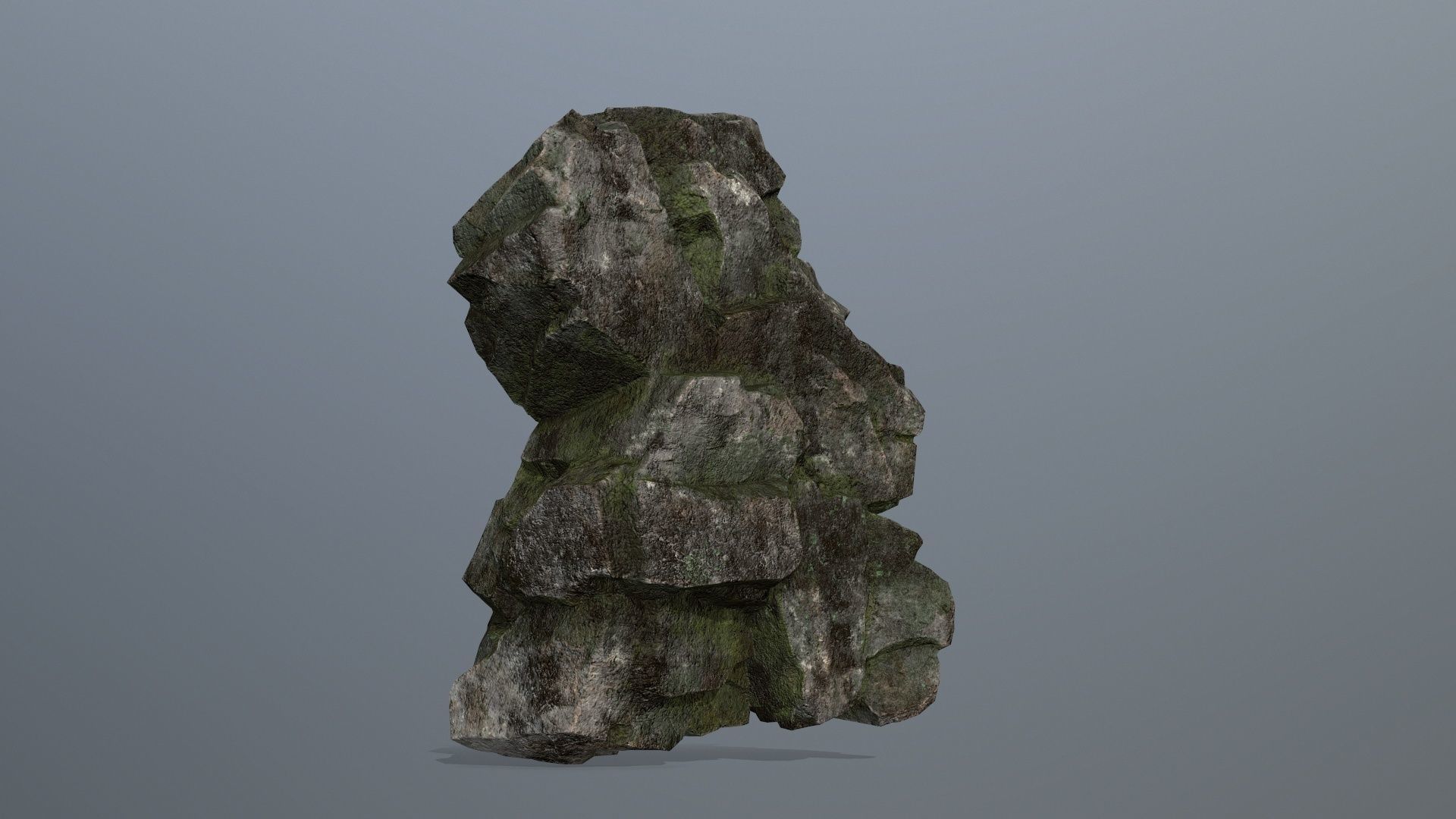 Rocks rock Low-poly 3D model_3