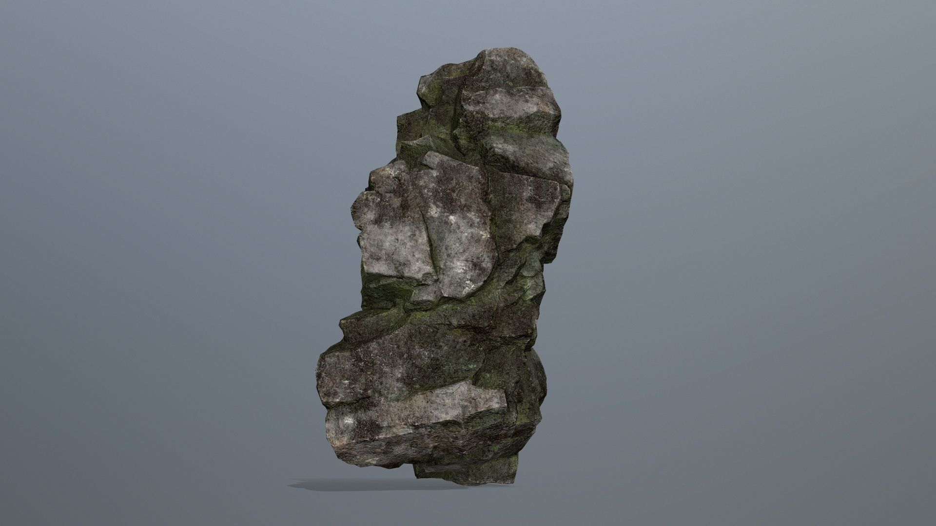 Rocks rock Low-poly 3D model_6