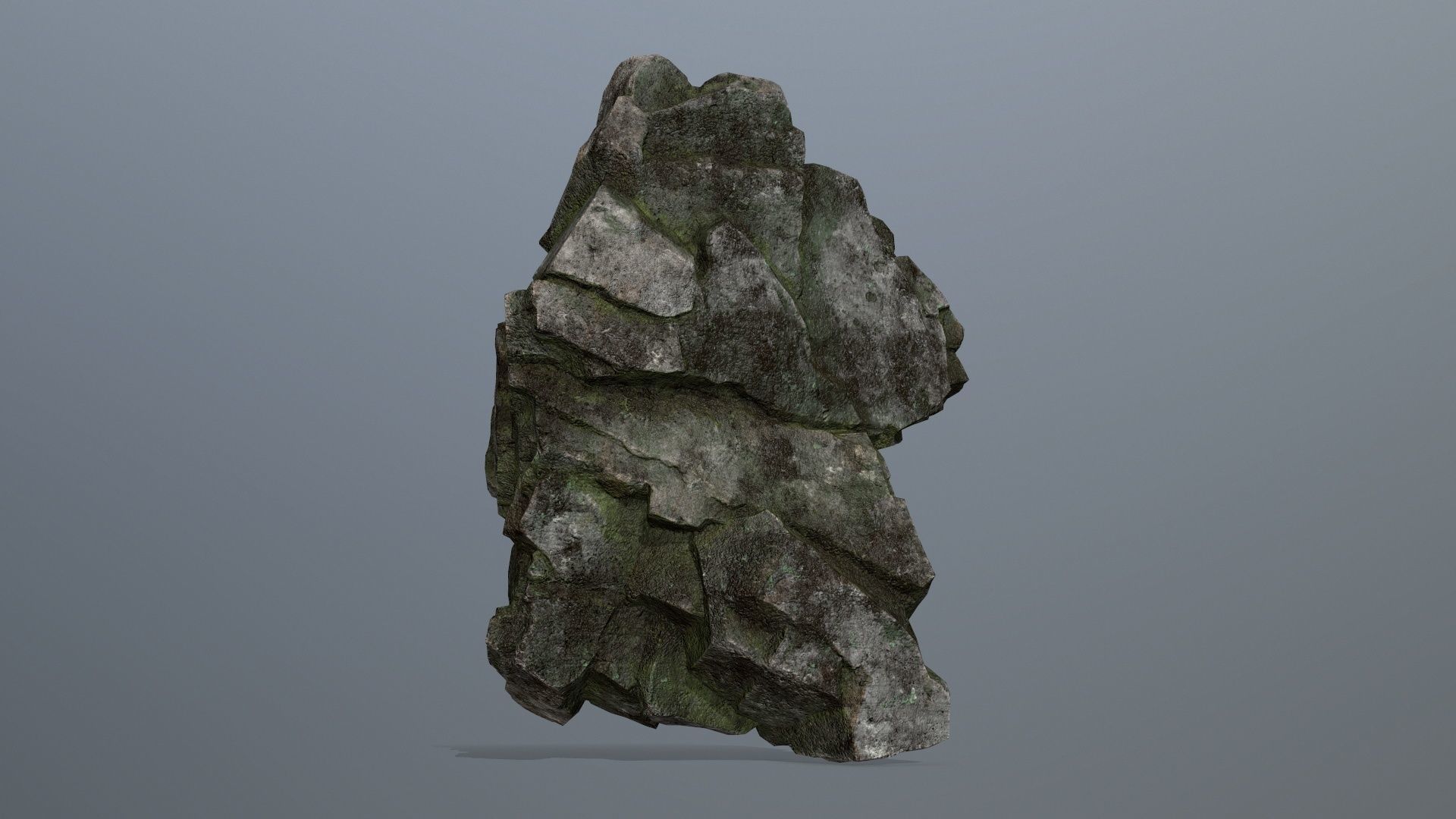Rocks rock Low-poly 3D model_8