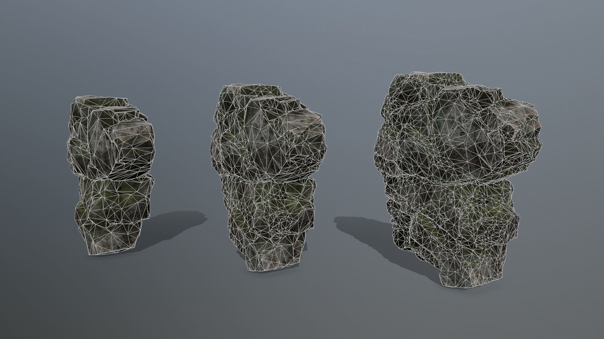 Rocks rock Low-poly 3D model_13