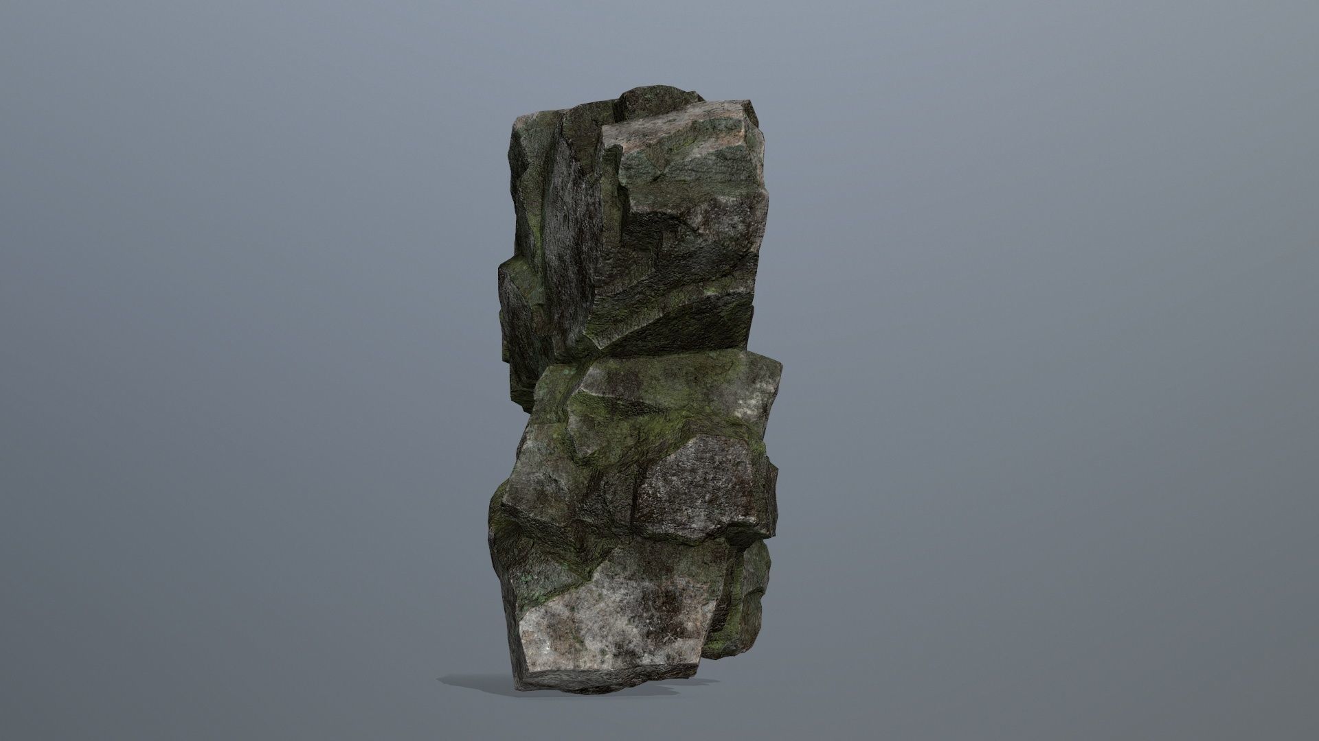 Rocks rock Low-poly 3D model_2