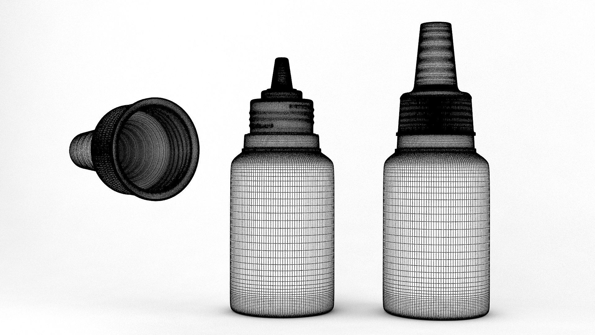Dropper bottle 3D model_6