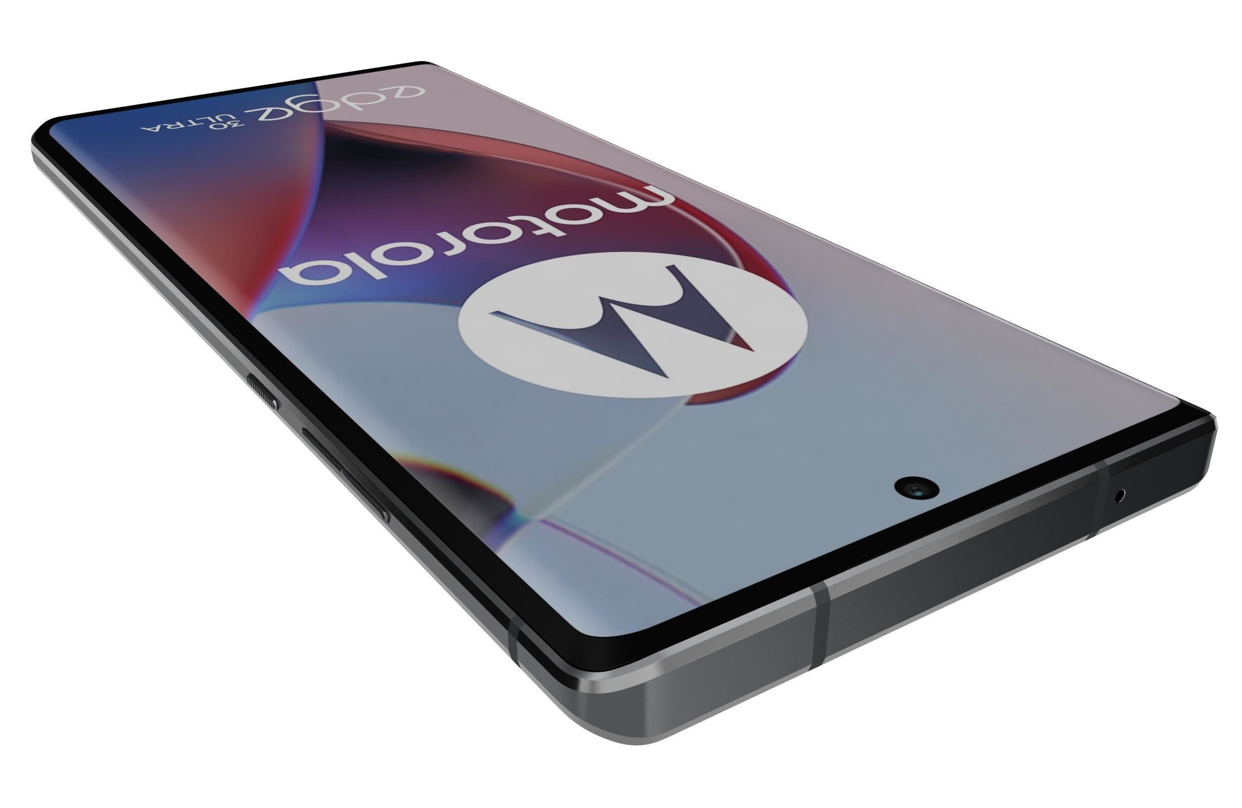 Motorola Edge 30 Ultra Black Low-poly 3D model_13
