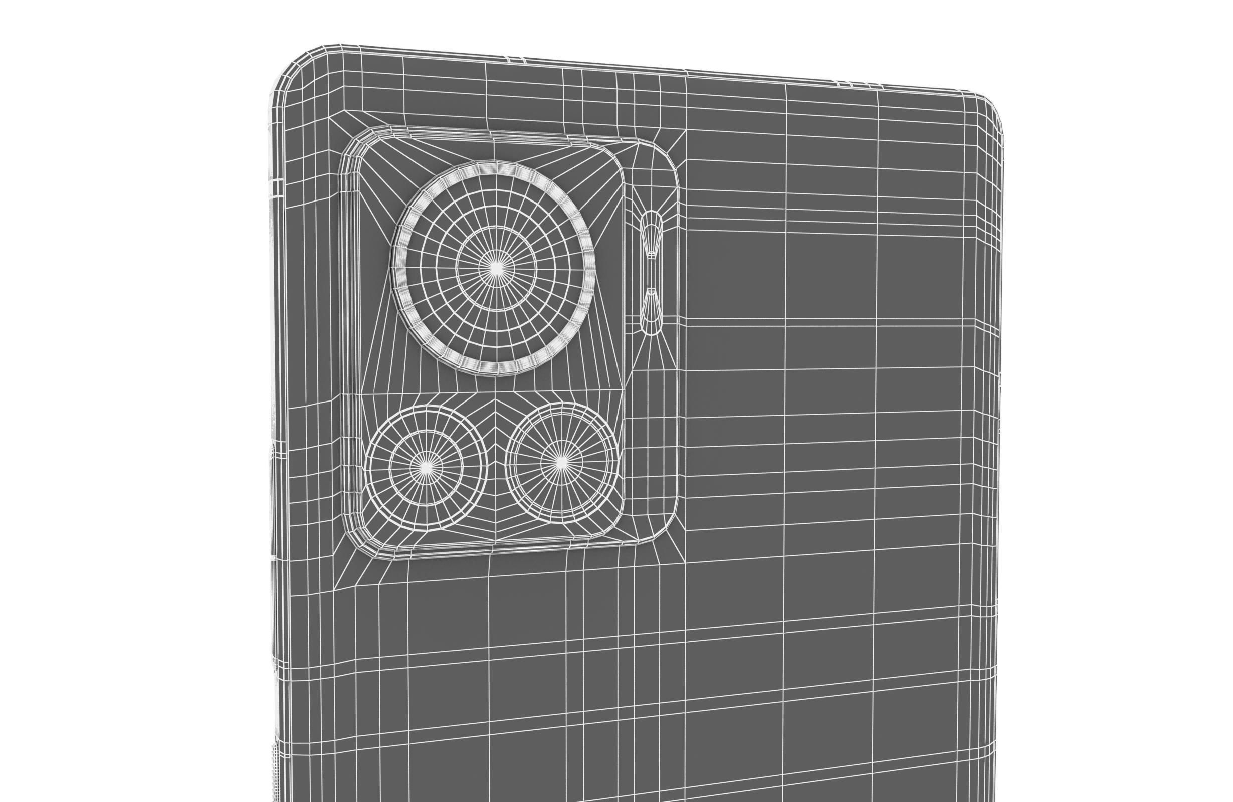 Motorola Edge 30 Ultra Black Low-poly 3D model_20