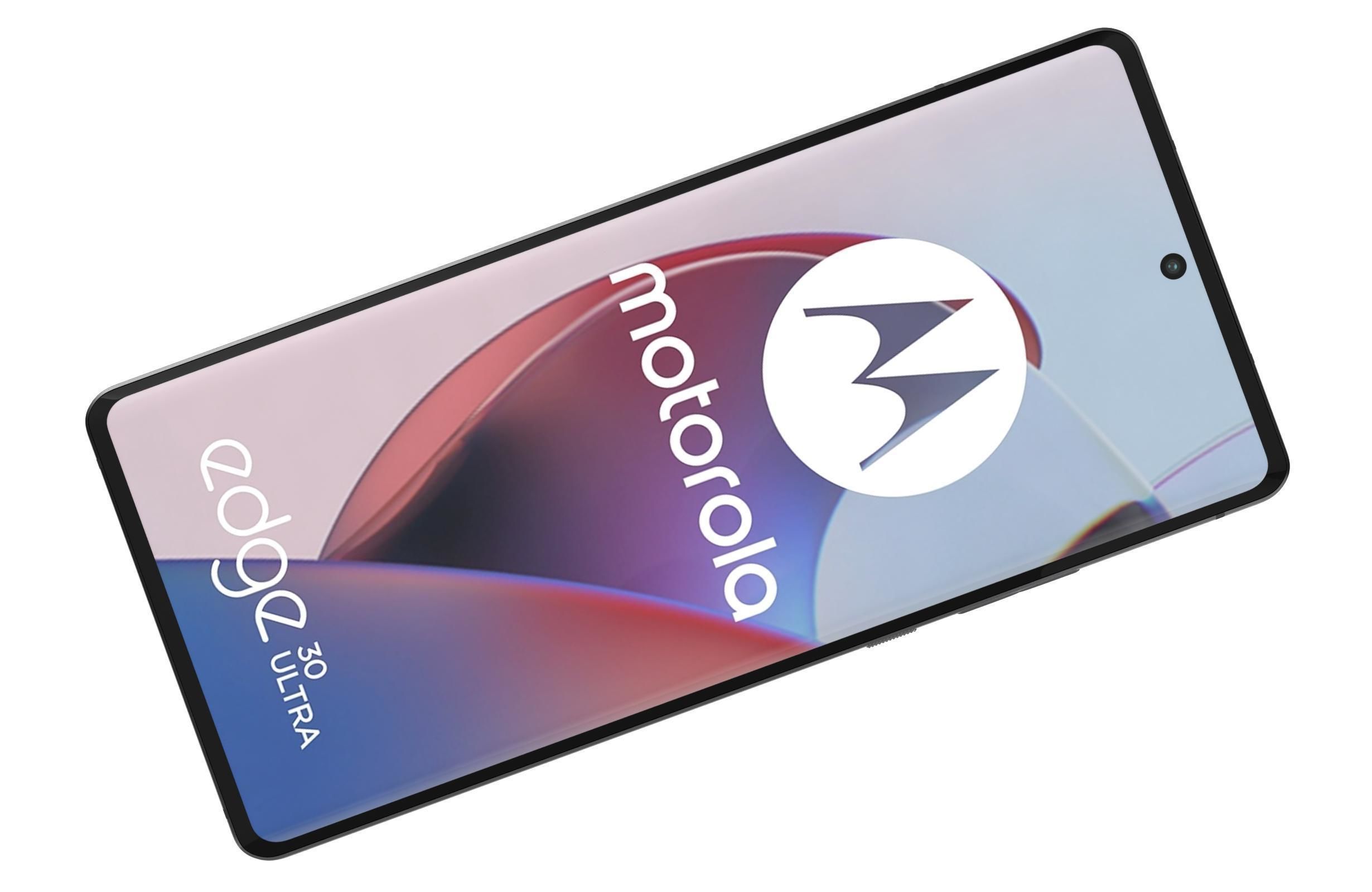 Motorola Edge 30 Ultra Black Low-poly 3D model_10