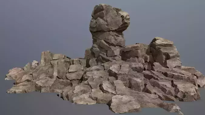 Rocks rock sculpture