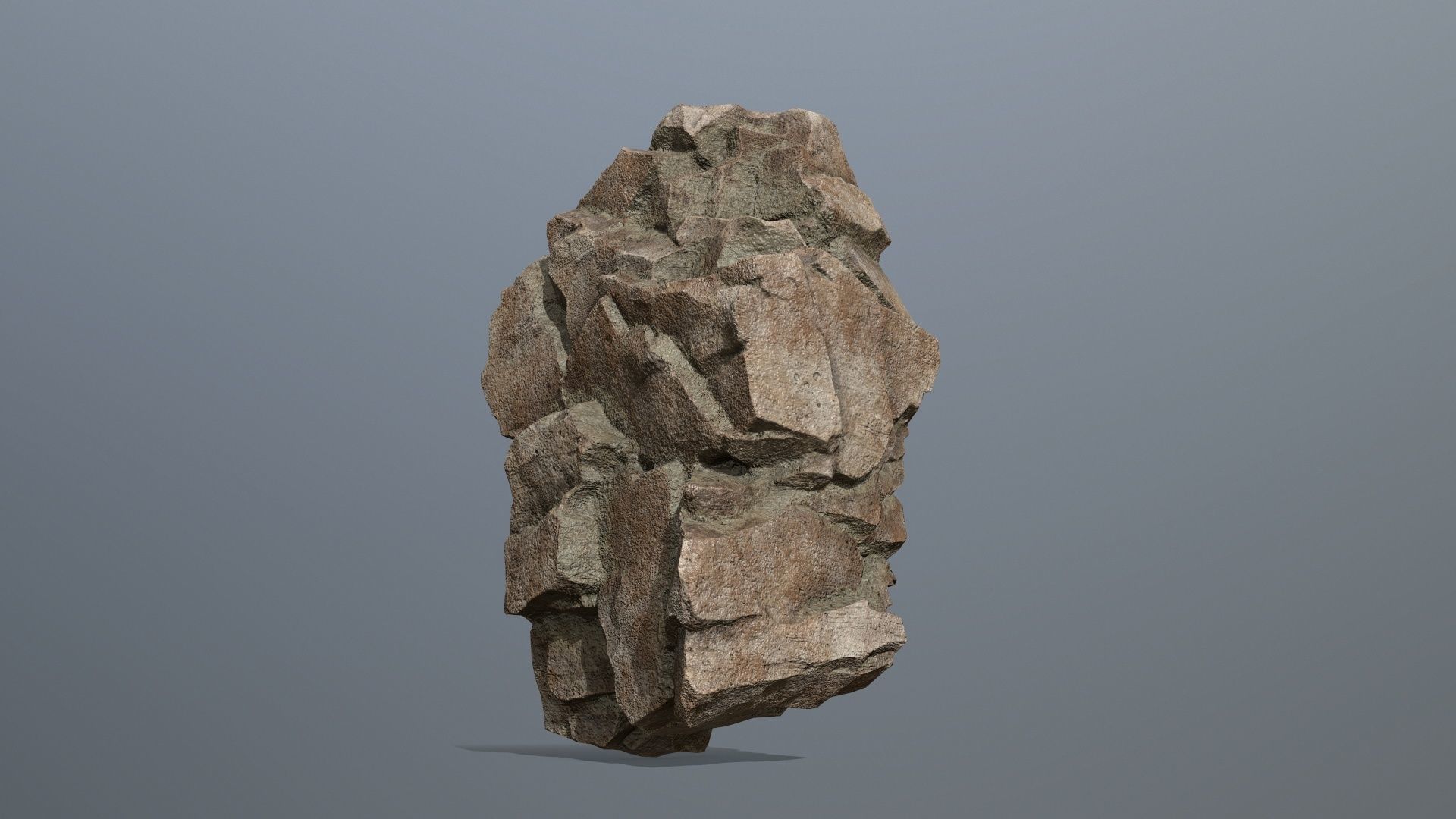 Rocks rock sculpture Low-poly 3D model_5