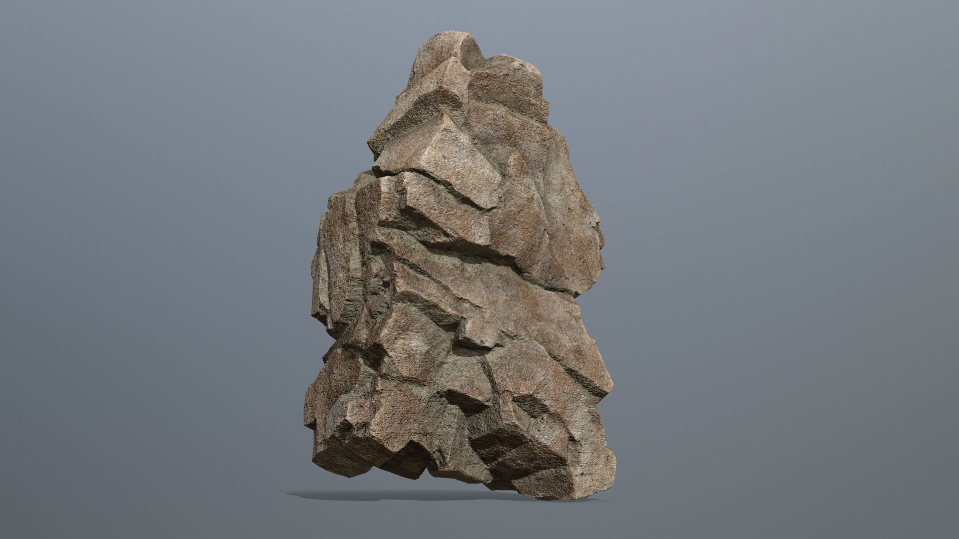 Rocks rock sculpture Low-poly 3D model_7