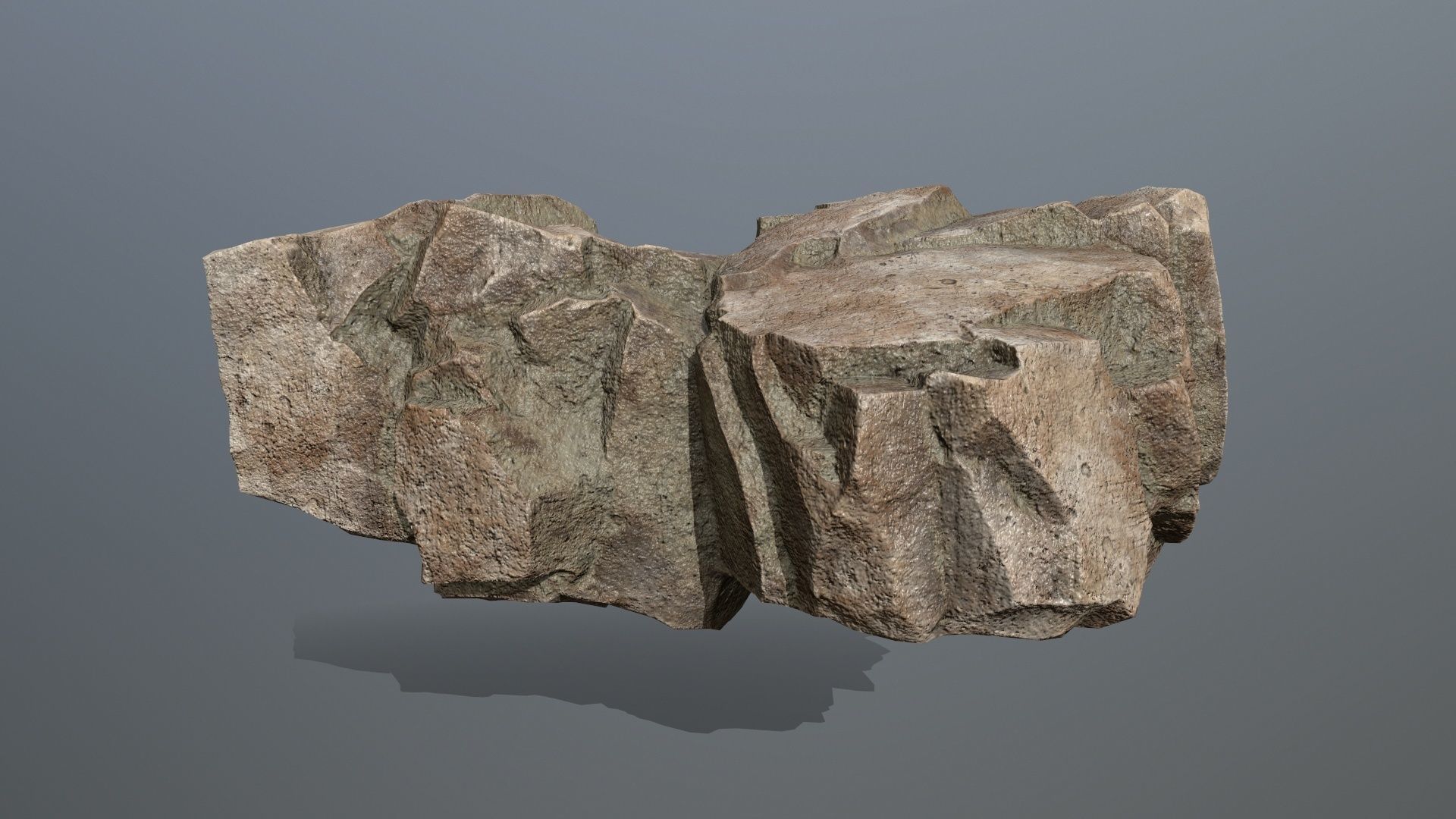 Rocks rock sculpture Low-poly 3D model_10
