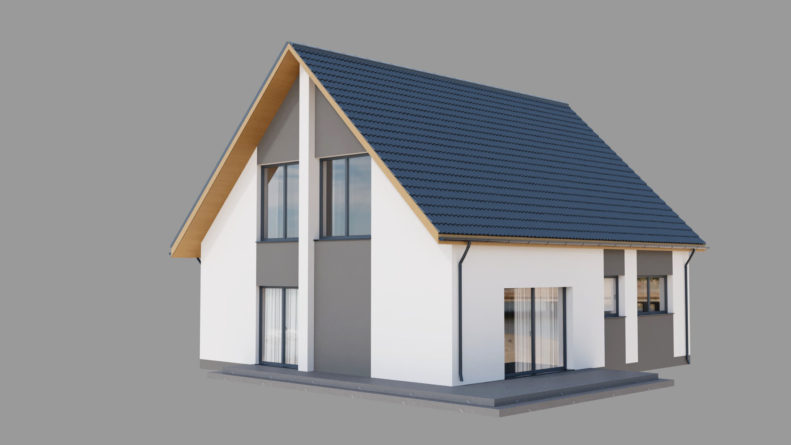 House 3 - residential building 3D model 3D model_1