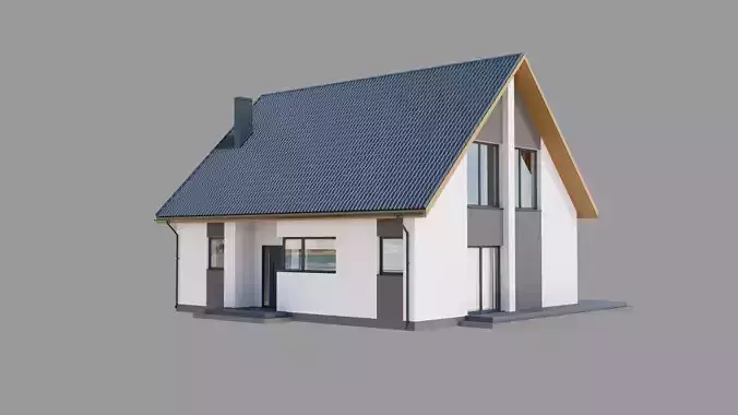 House 3 - residential building 3D model 