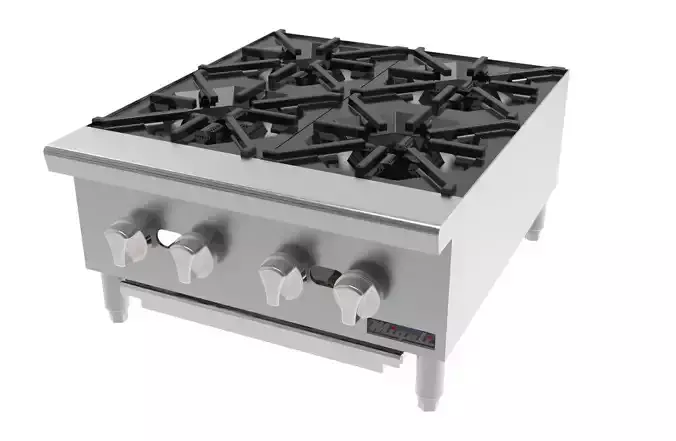 4 Burner Hot Plate 3D model