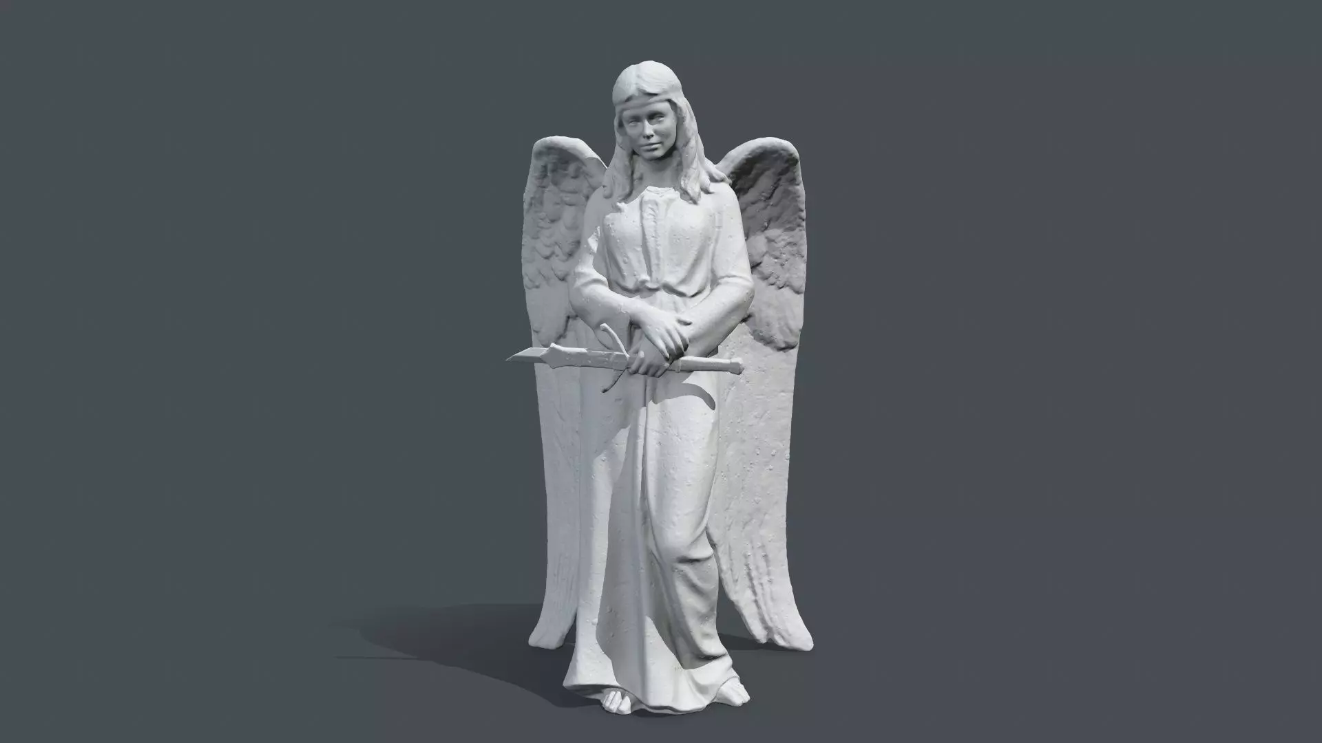 Printable Angel Statue 3D print model