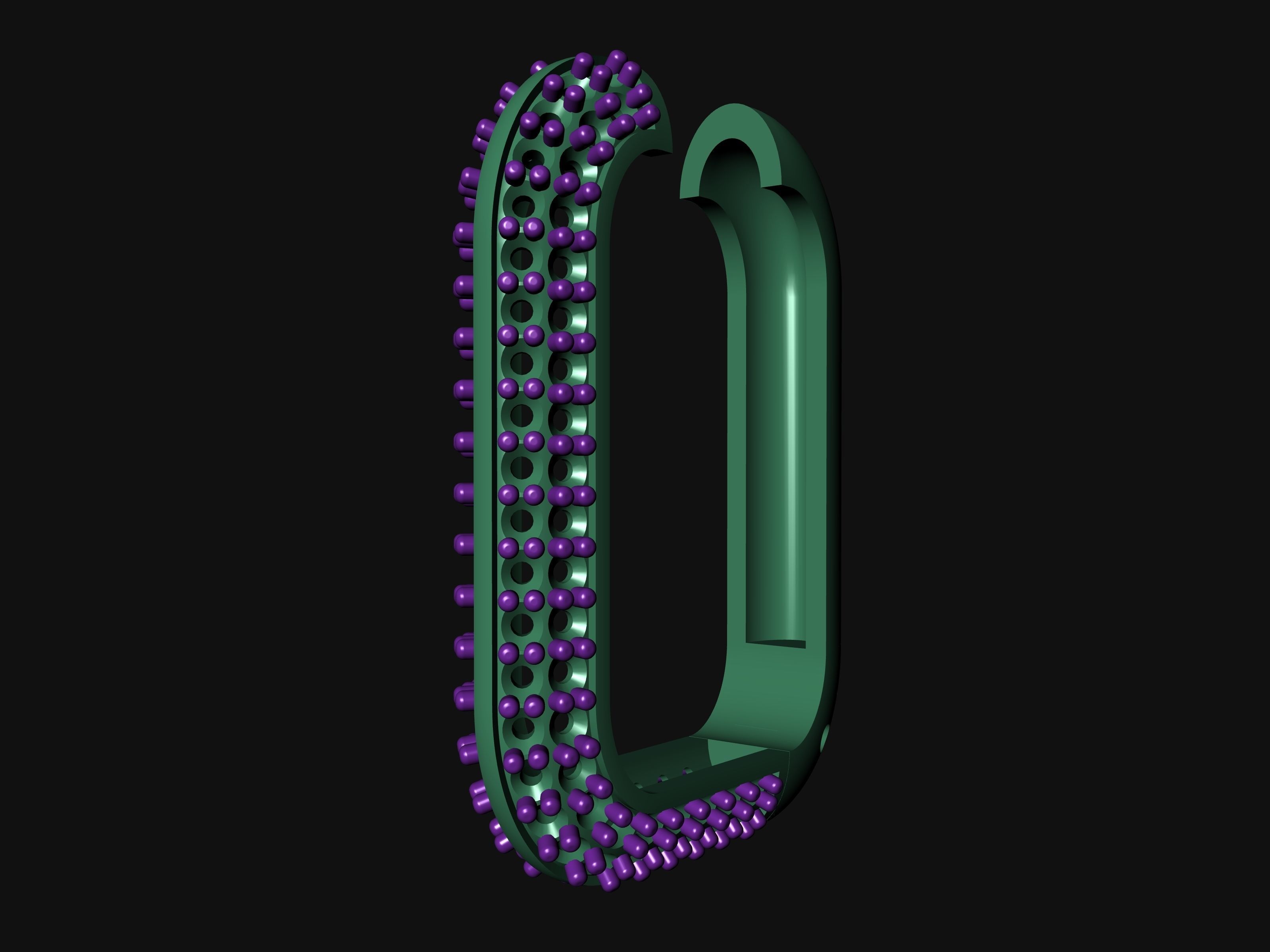 RECTANGULAR Earrings 3D print model_5