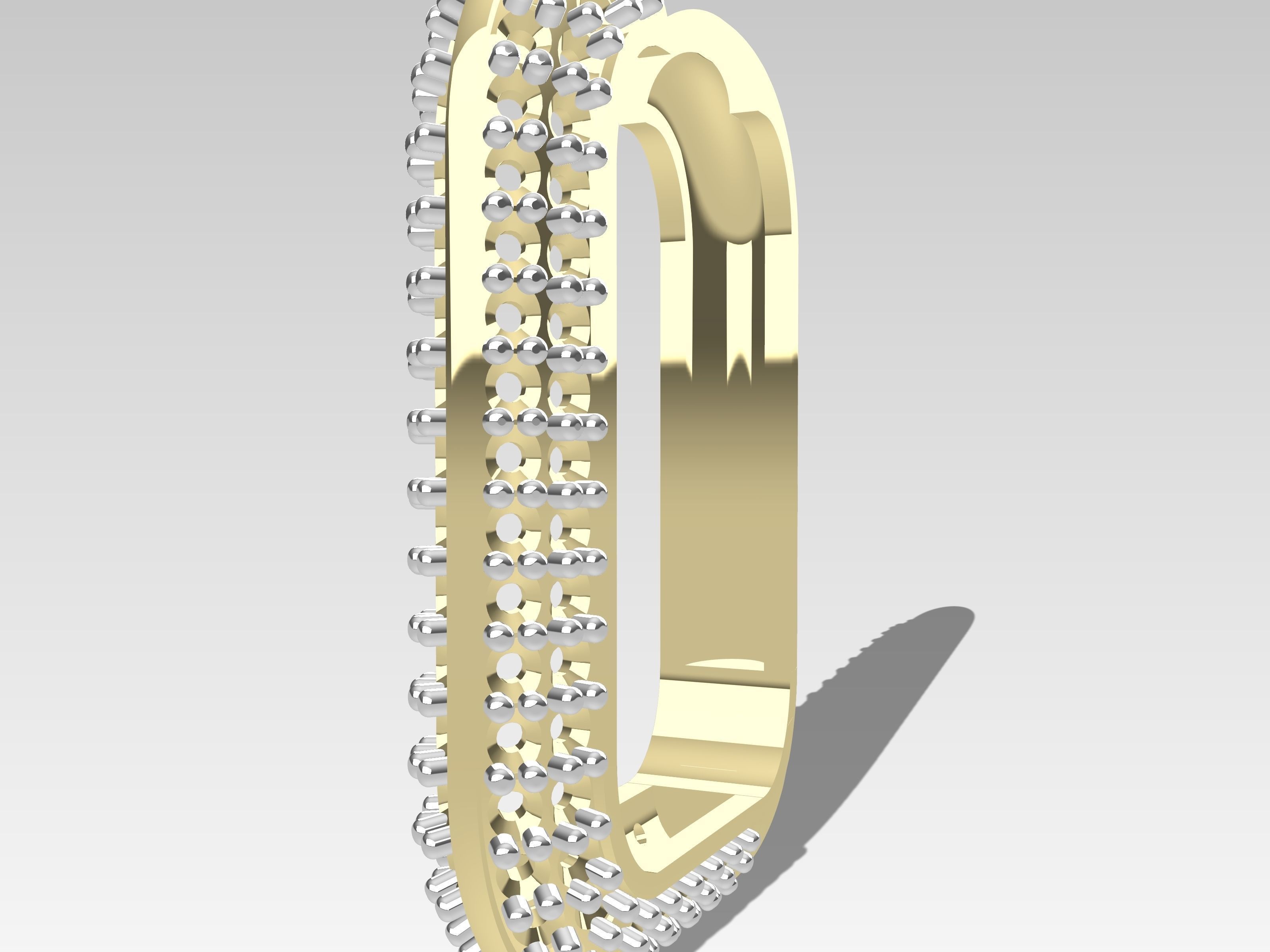 RECTANGULAR Earrings 3D print model_10
