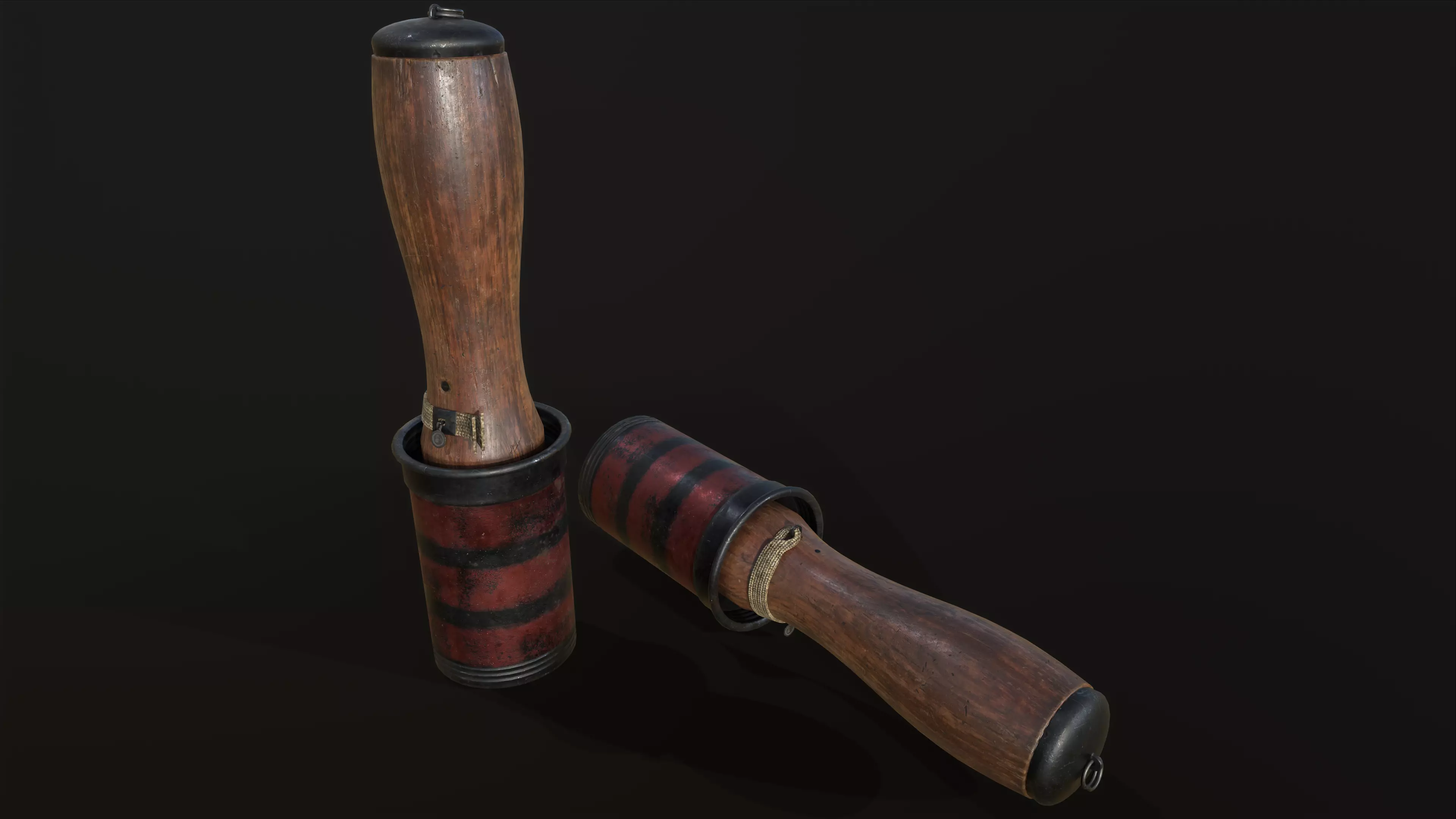 42M hand grenade Low-poly 3D model_0