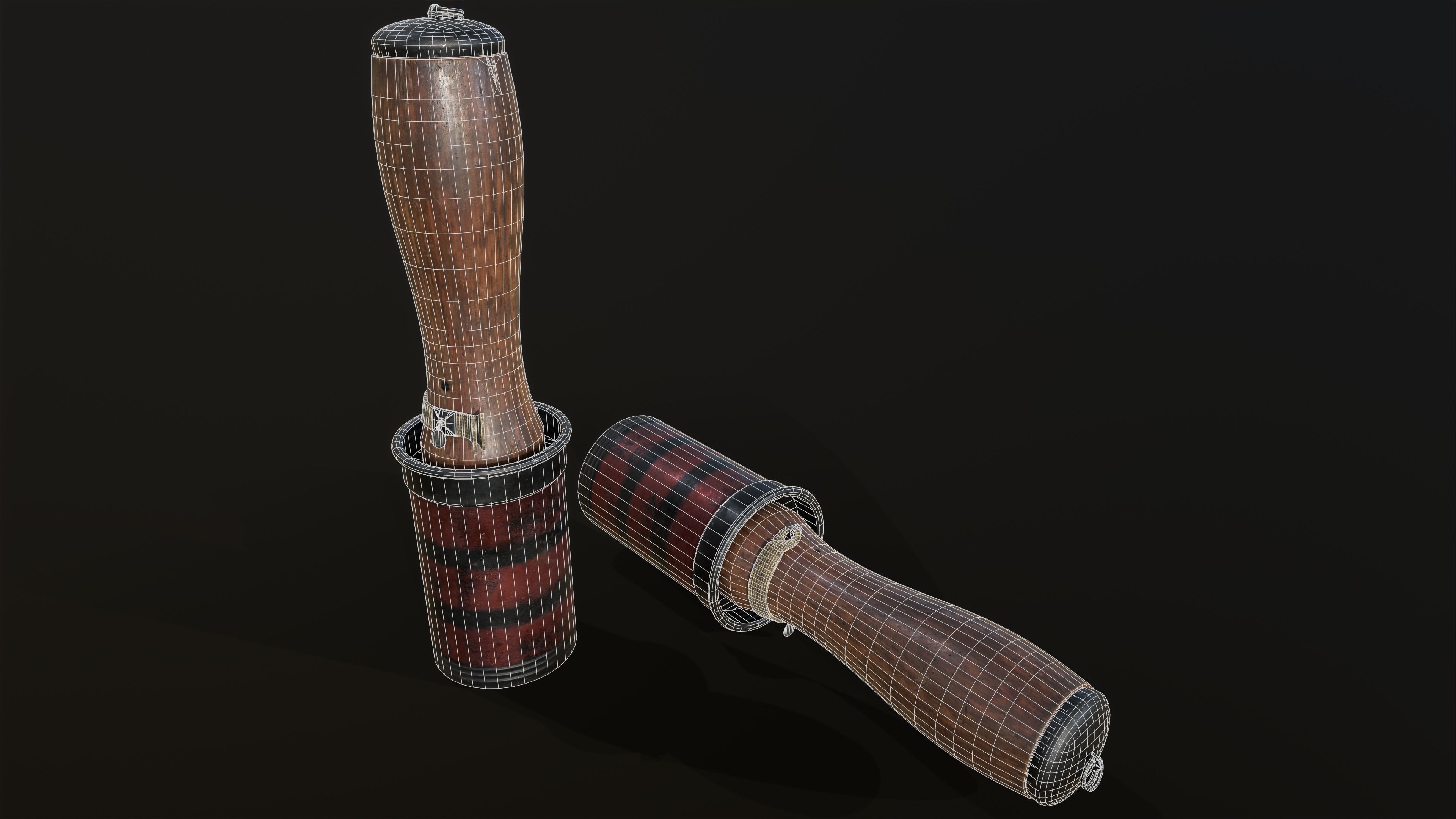 42M hand grenade Low-poly 3D model_6