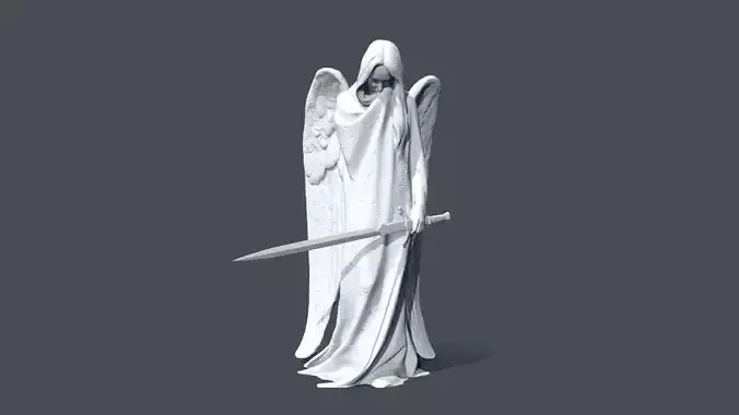 Printable  Angel Statue