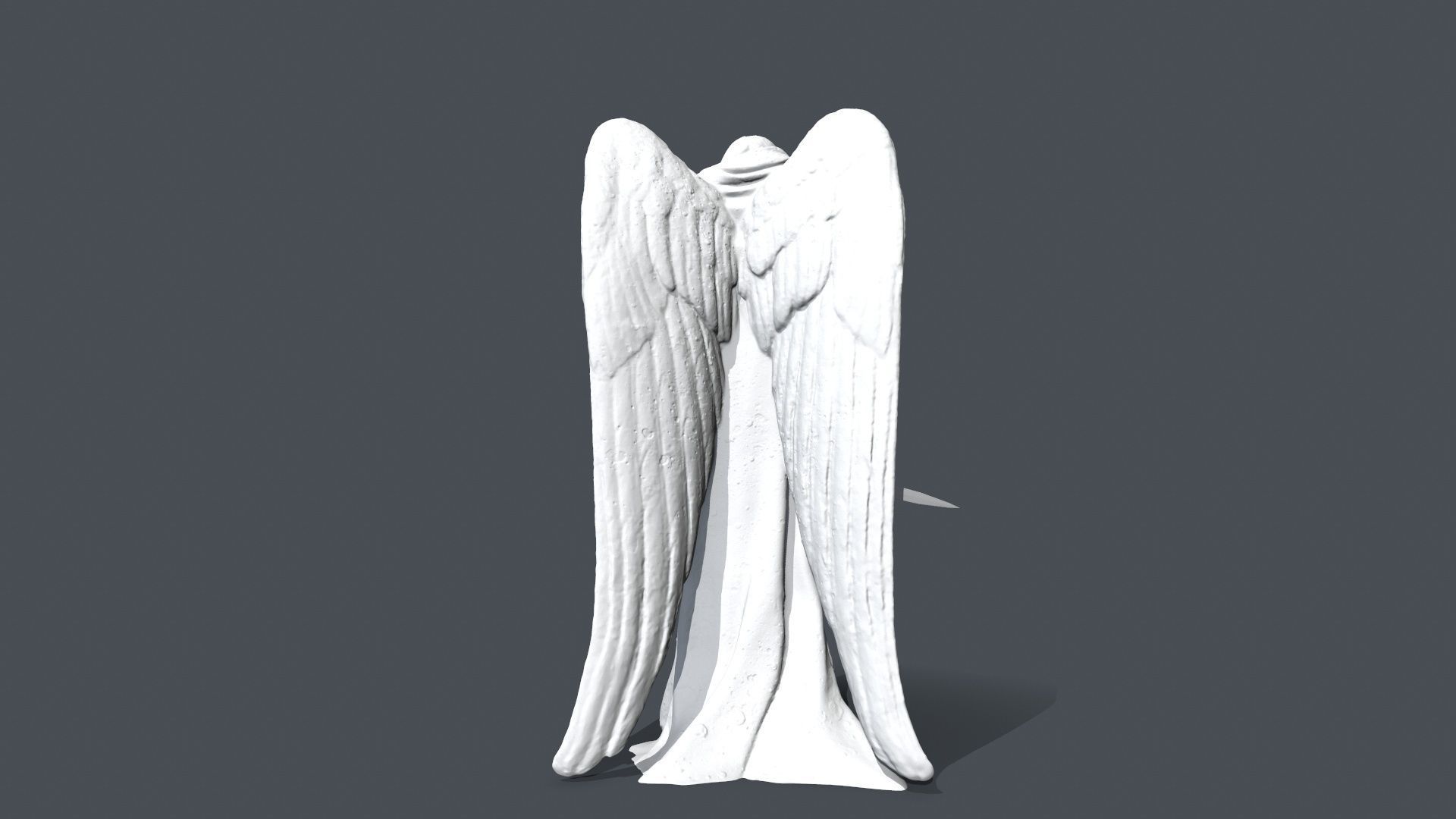 Printable  Angel Statue 3D print model_4